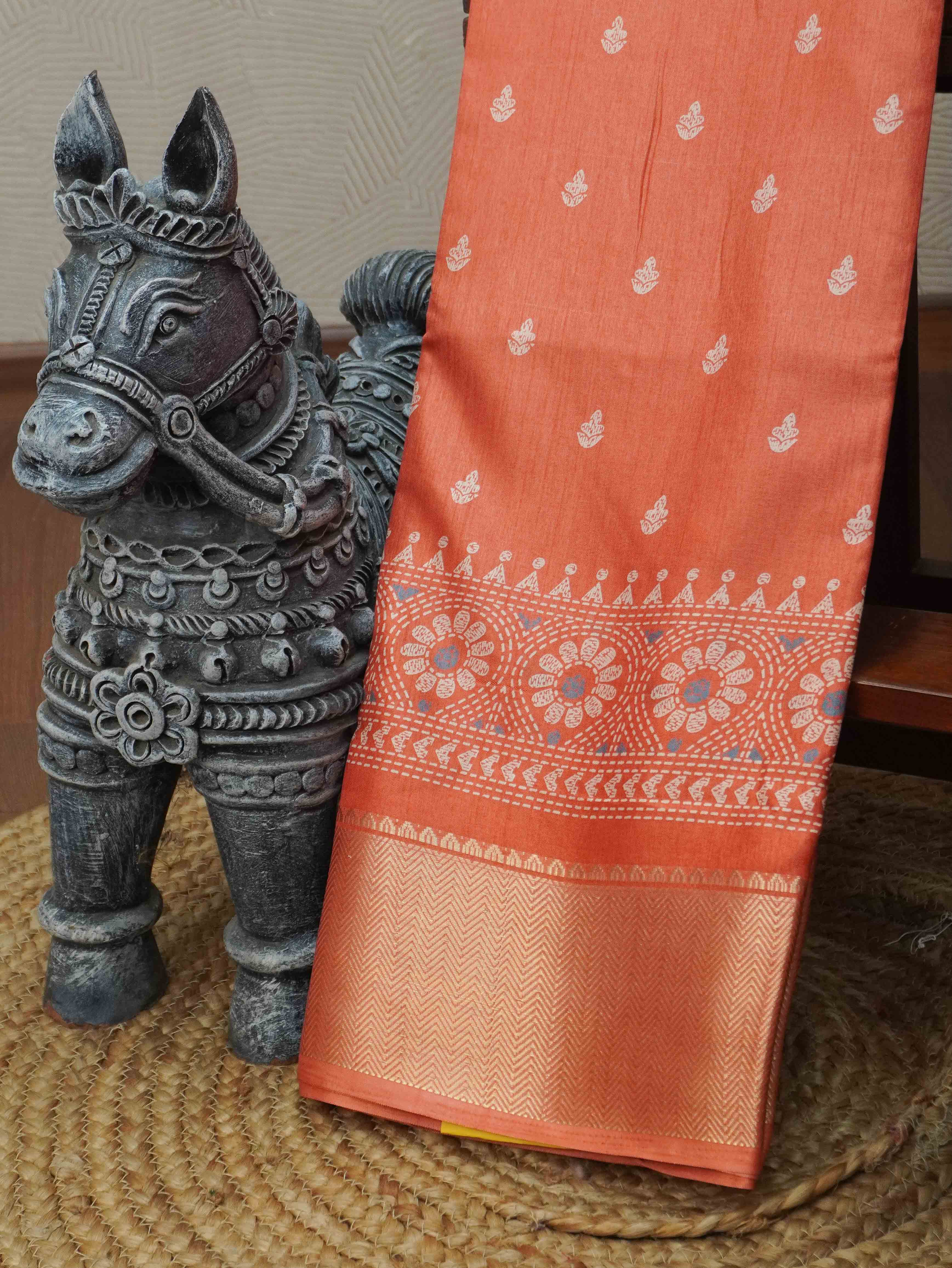 Printed Dola Saree | TTDS3397