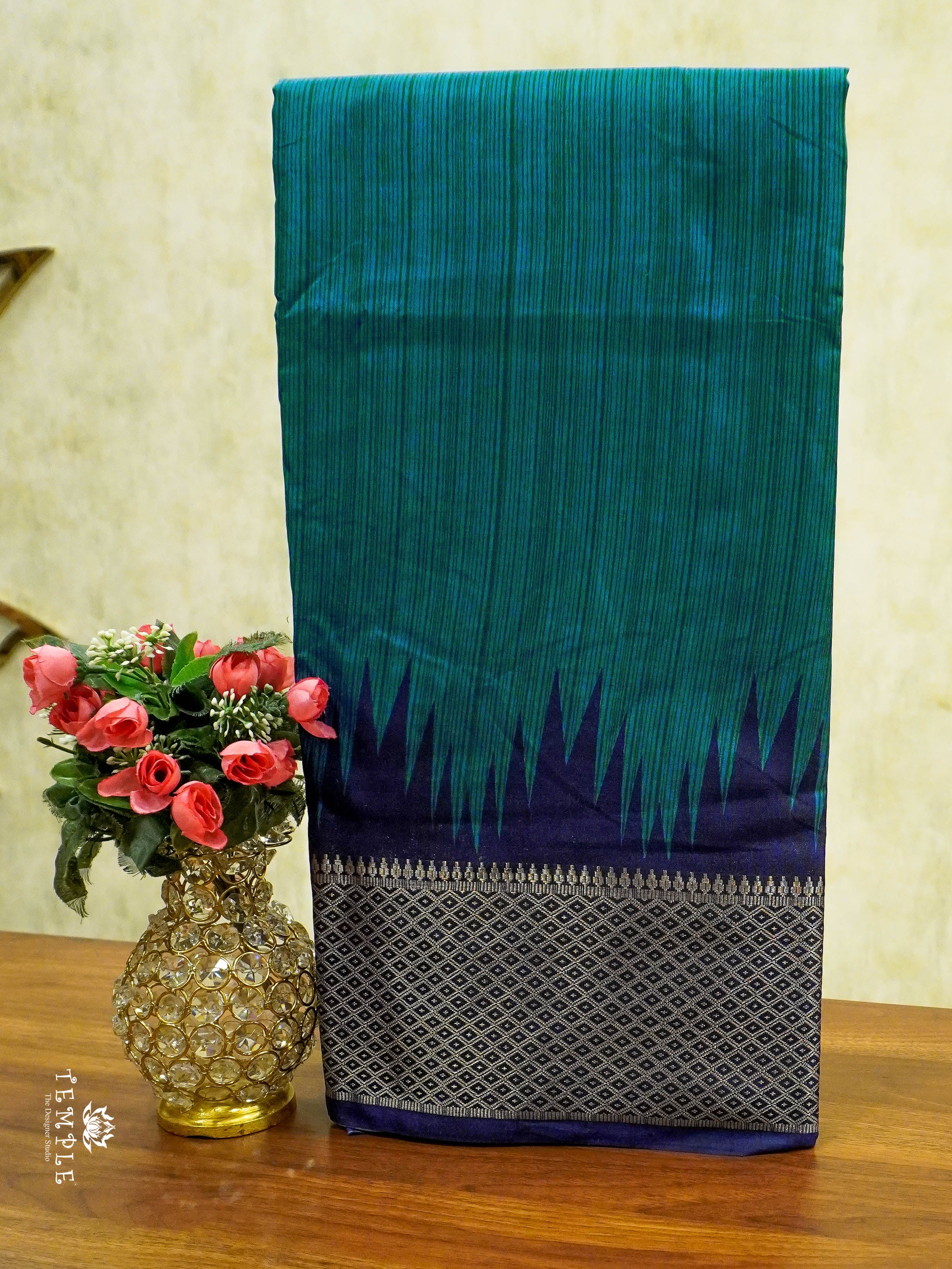 Dola Silk Saree With Temple Border | TTDS1496 | Merry Deals | PRE BOOKING