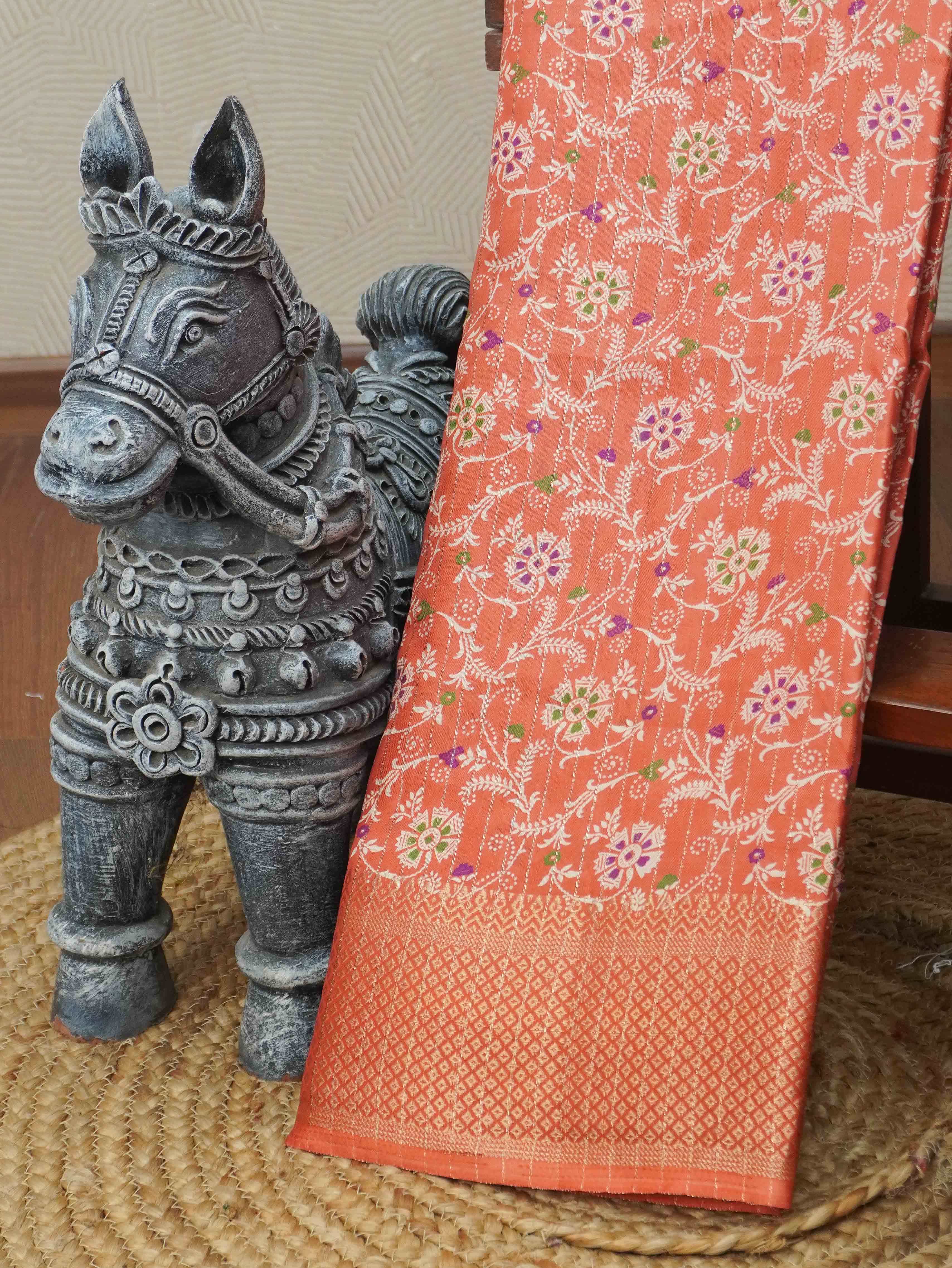 Printed Dola Saree | TTDS3400