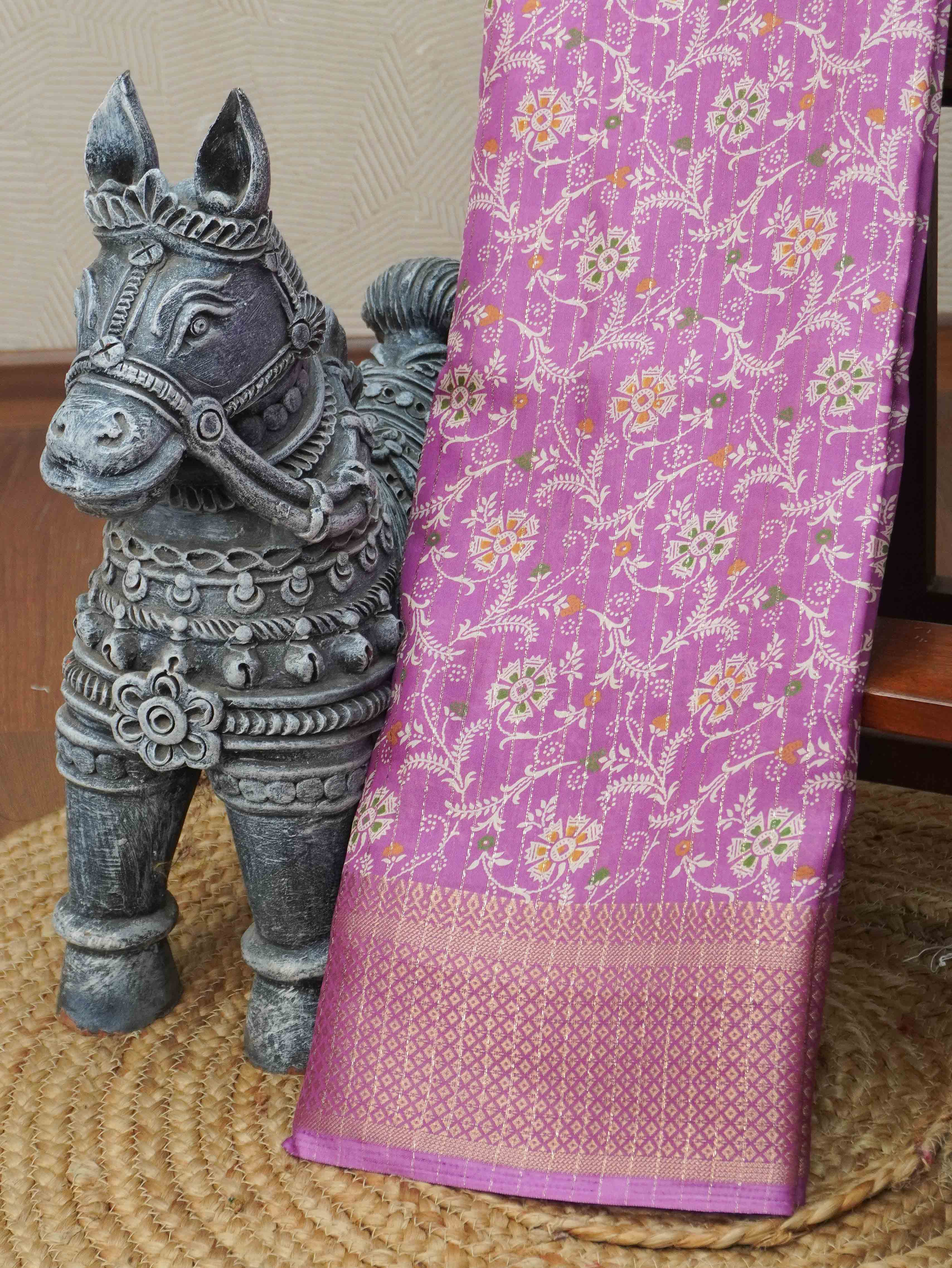 Printed Dola Saree | TTDS3400