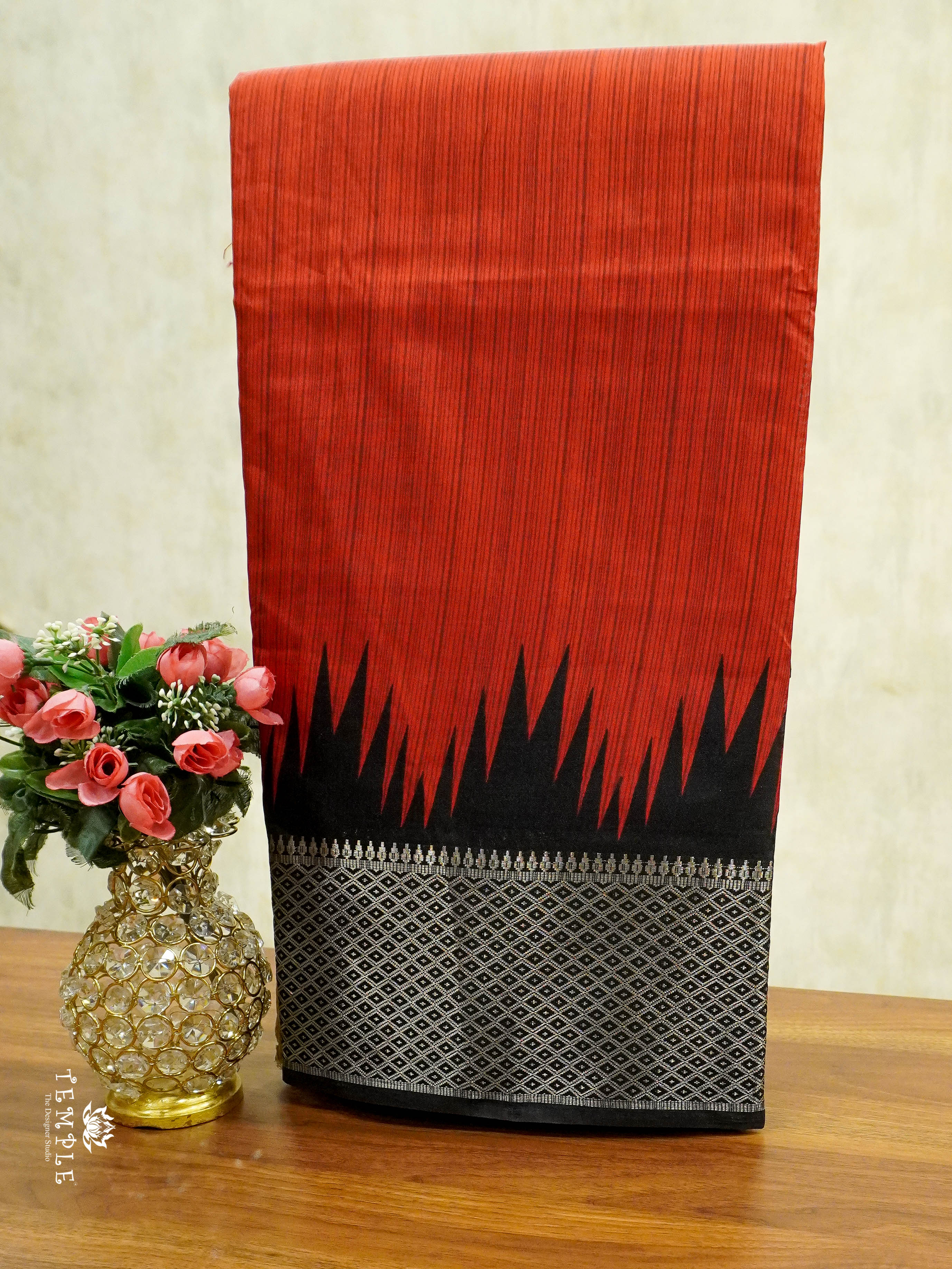 Dola Silk Saree With Temple Border | TTDS1496 | Merry Deals | PRE BOOKING