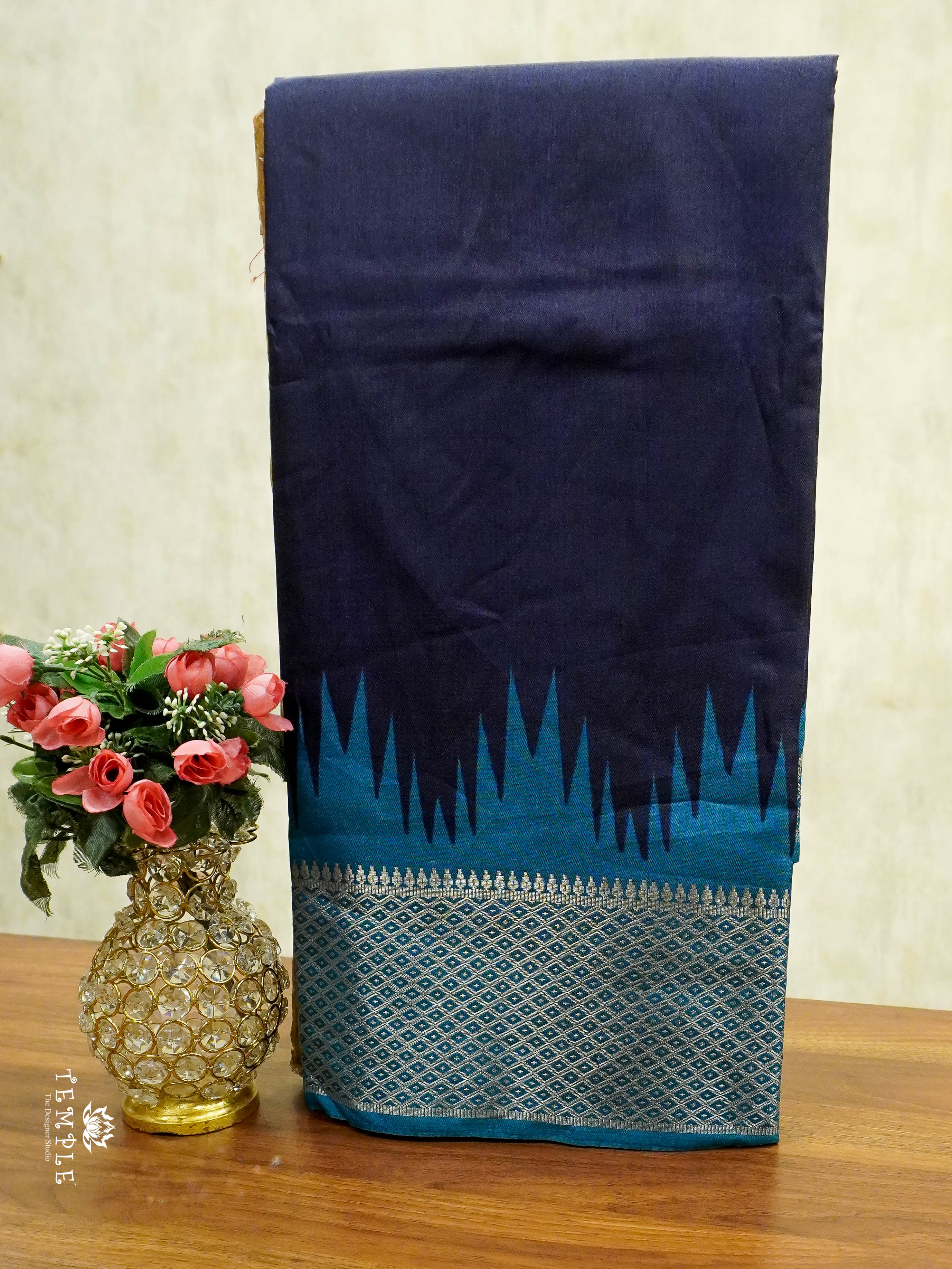 Dola Silk Saree With Temple Border | TTDS1496 | Merry Deals | PRE BOOKING