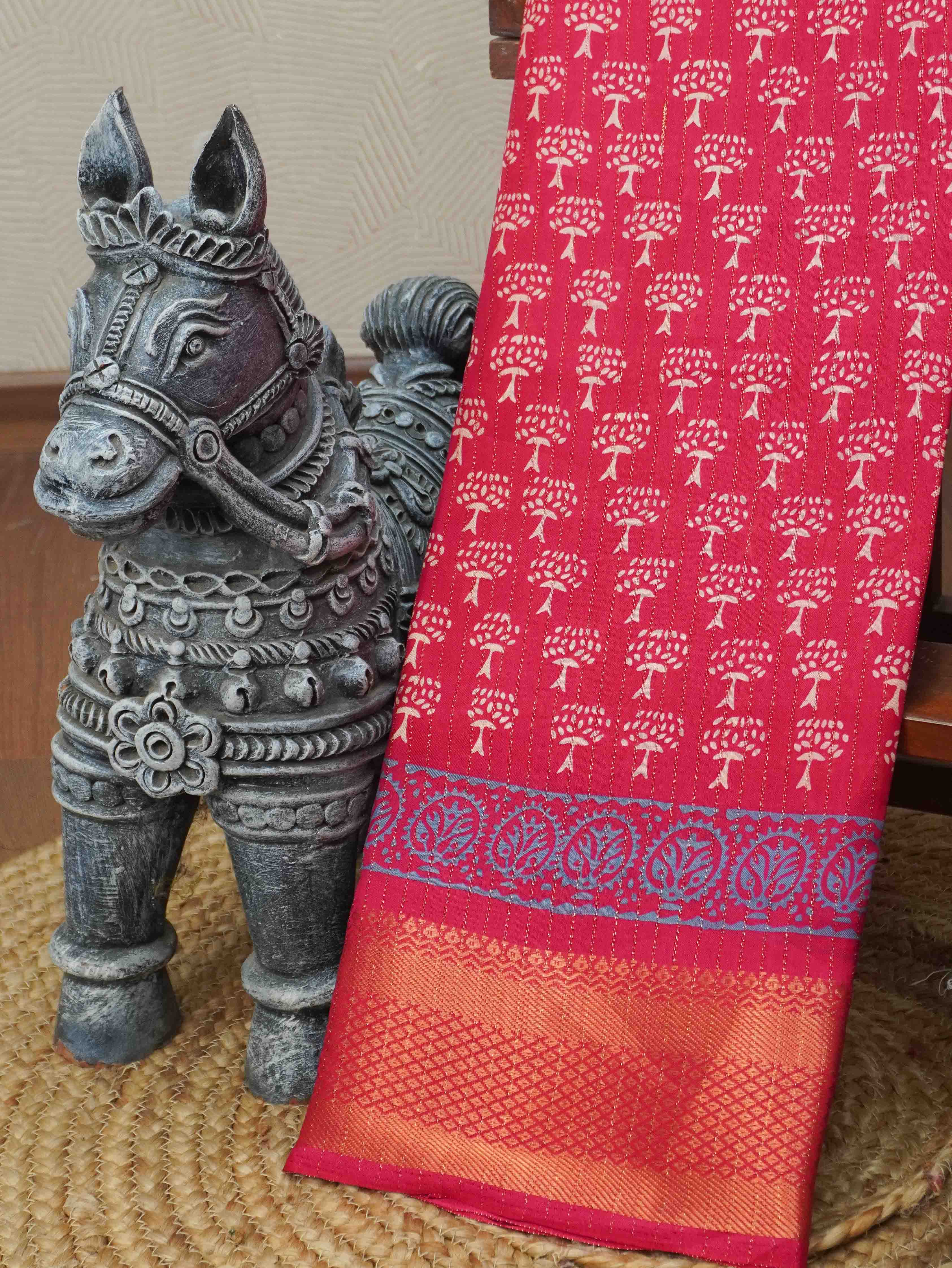 Printed Dola Saree | TTDS3403
