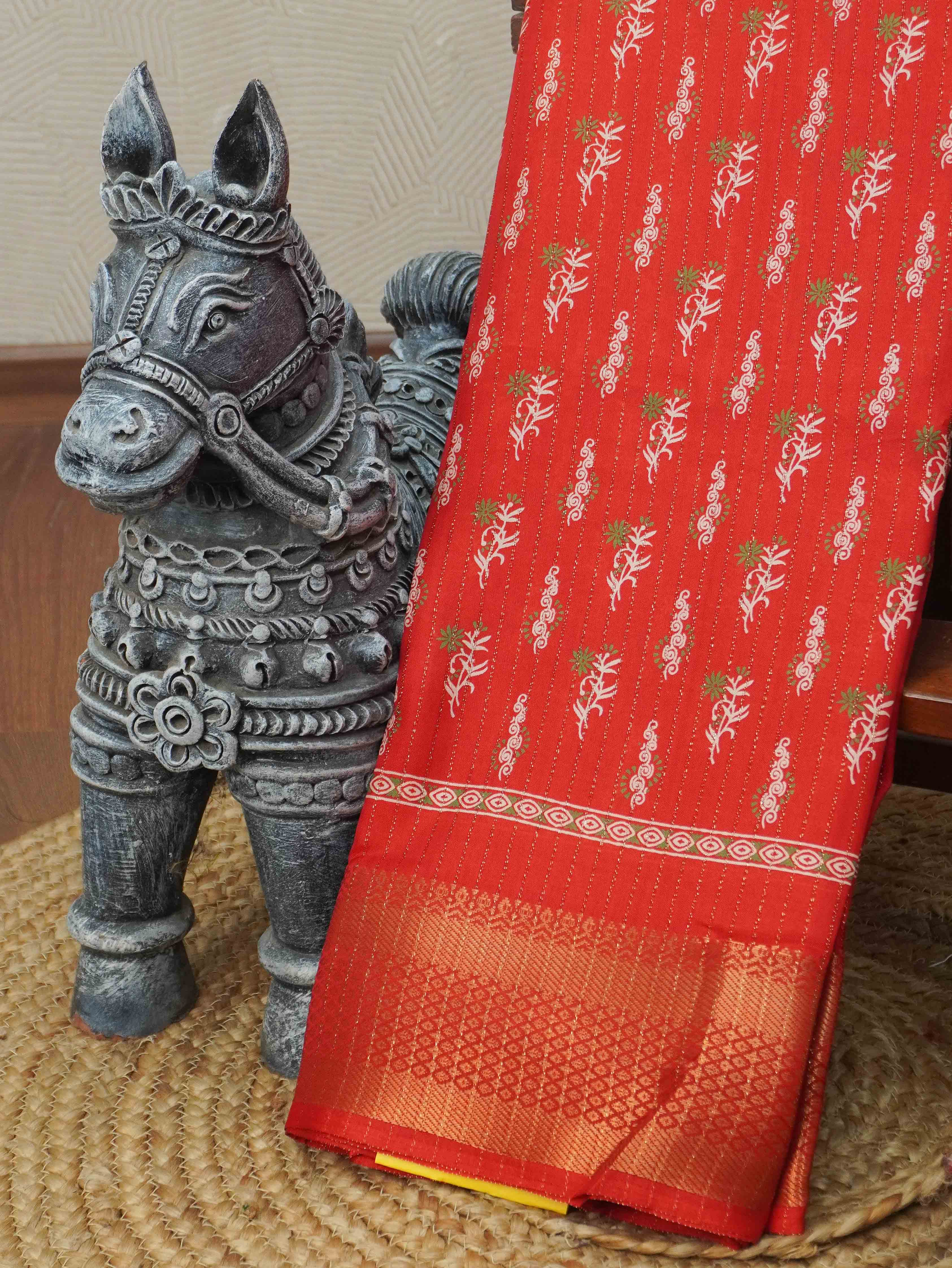 Printed Dola Saree | TTDS3401