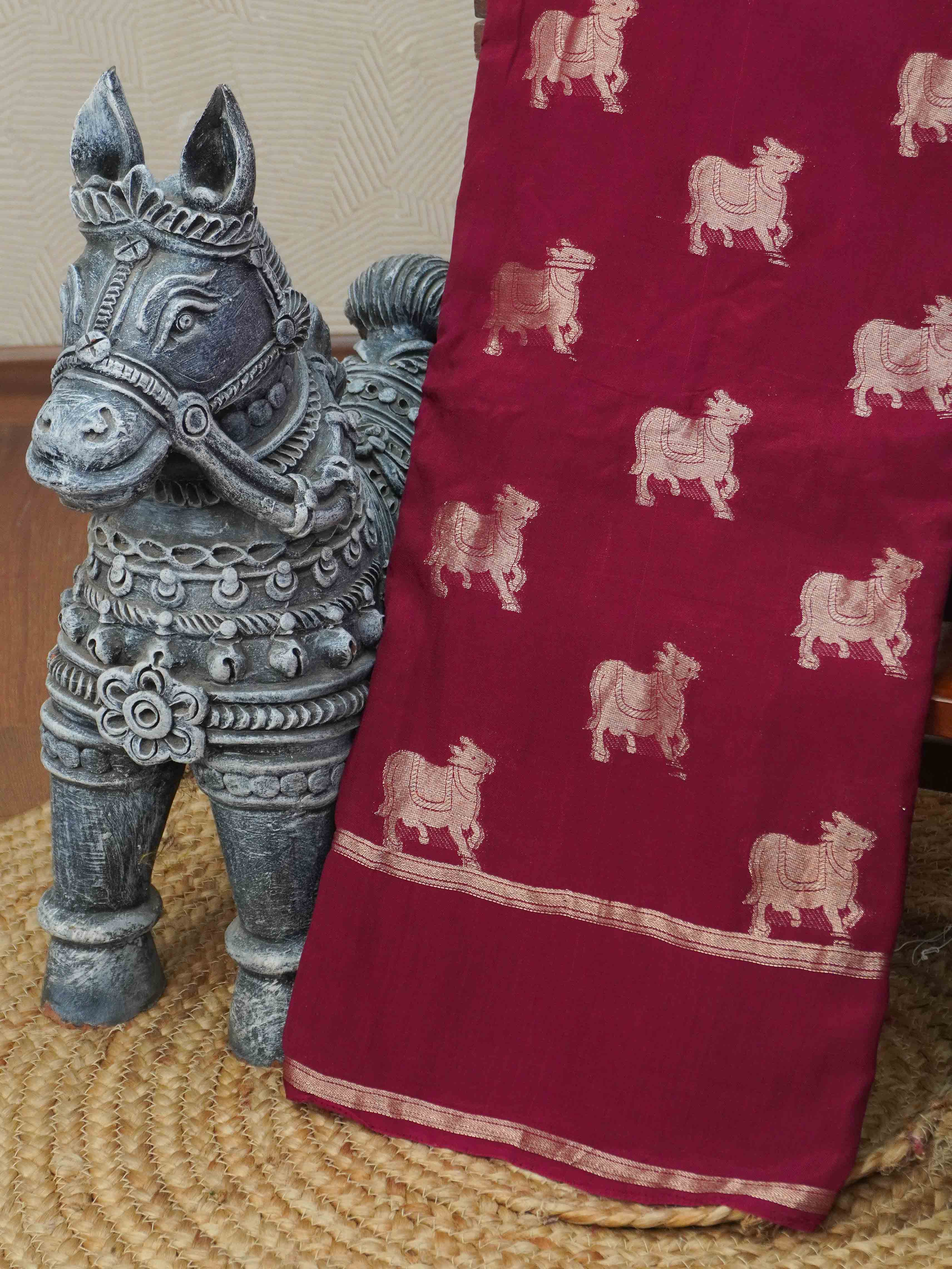 Linen Viscose Saree | TTDS3416
