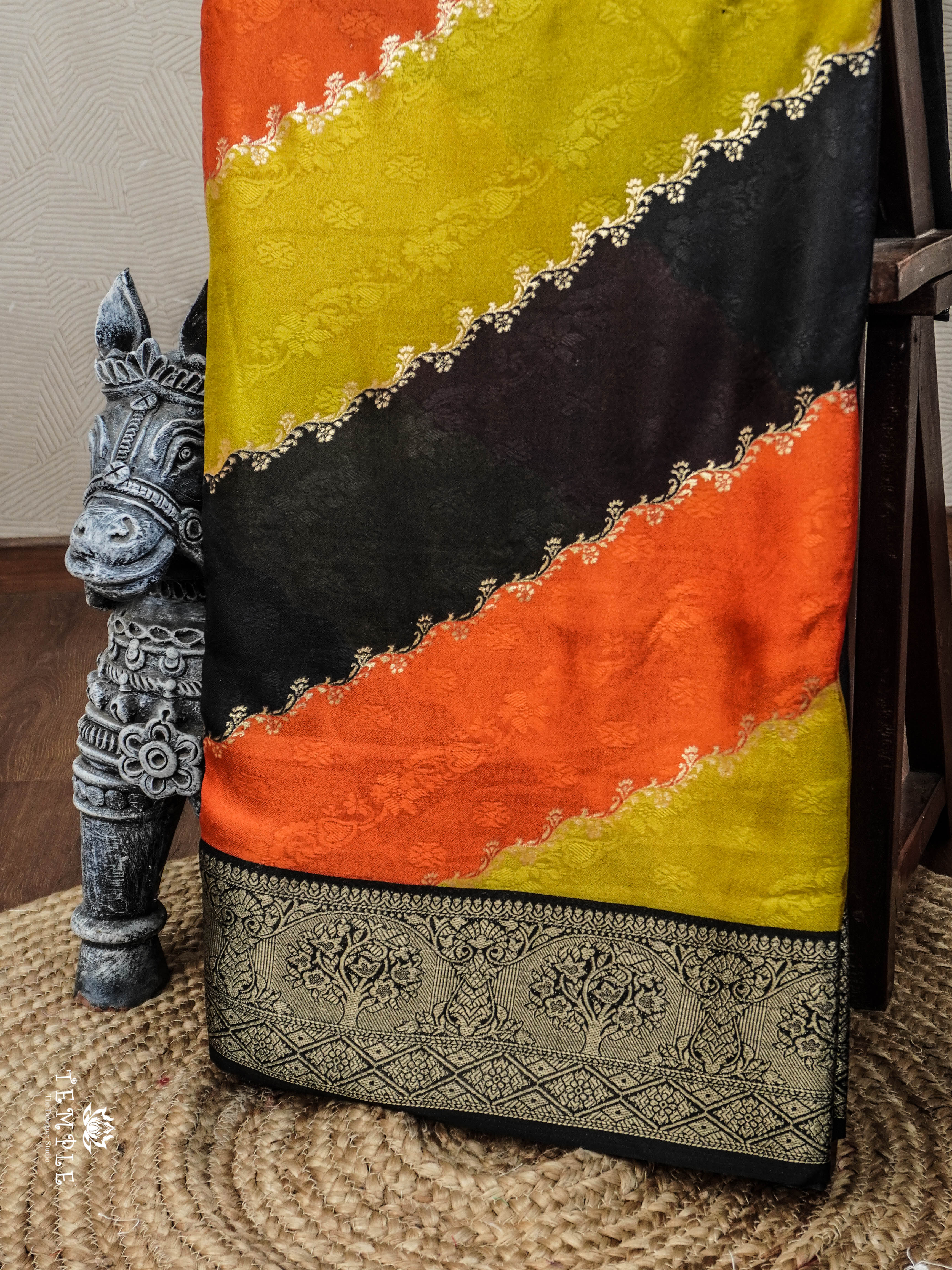 Georgette Saree With Leheriya Pattern | TTDS2966