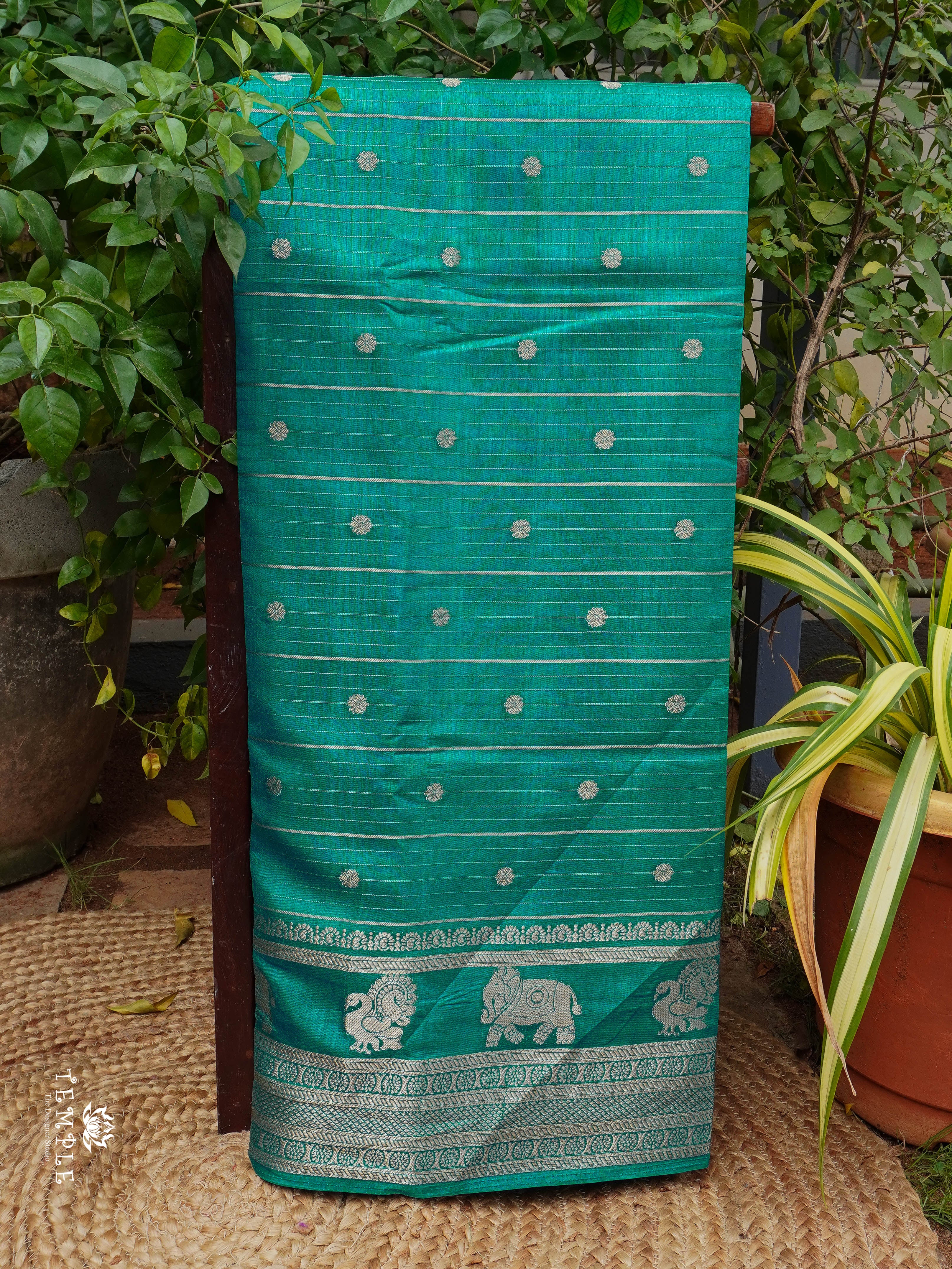 Semi Tussar Saree(Rama Green) | TTDS1493 | PRE BOOKING | Merry Deals