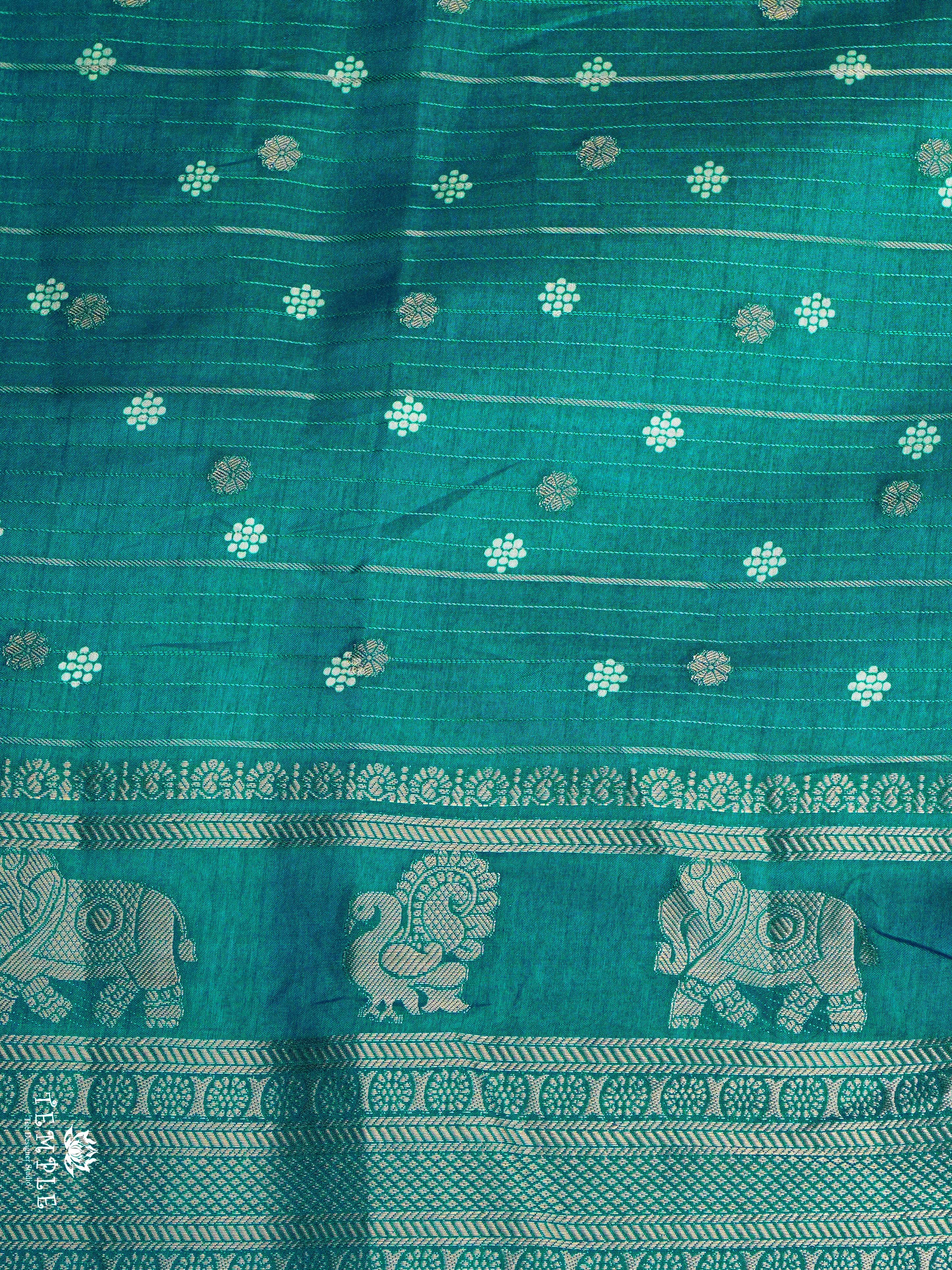 Semi Tussar Saree(Rama Green) | TTDS1493 | PRE BOOKING | Merry Deals