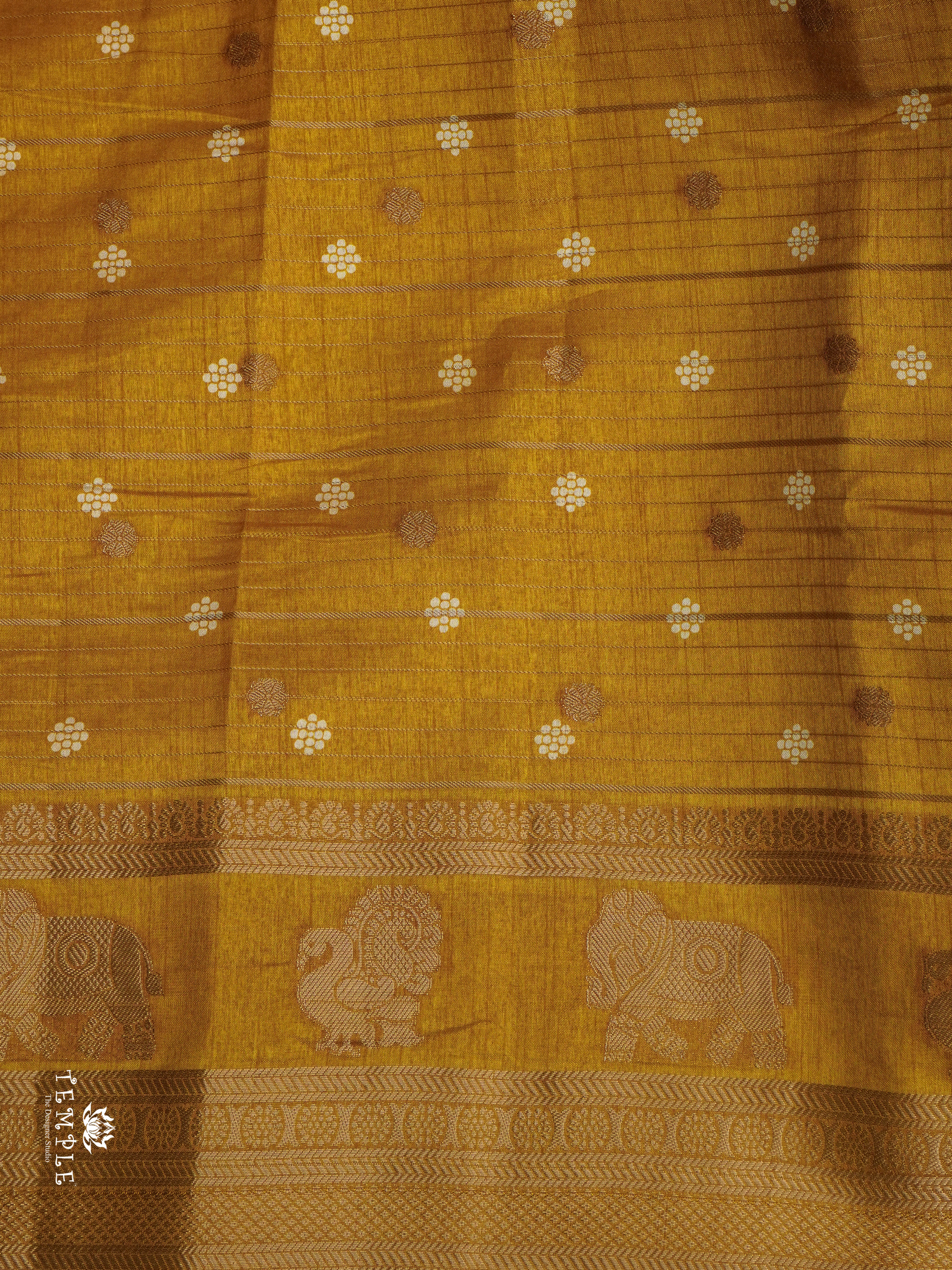 Semi Tussar Saree(Yellow) | TTDS1493 | PRE BOOKING | Merry Deals