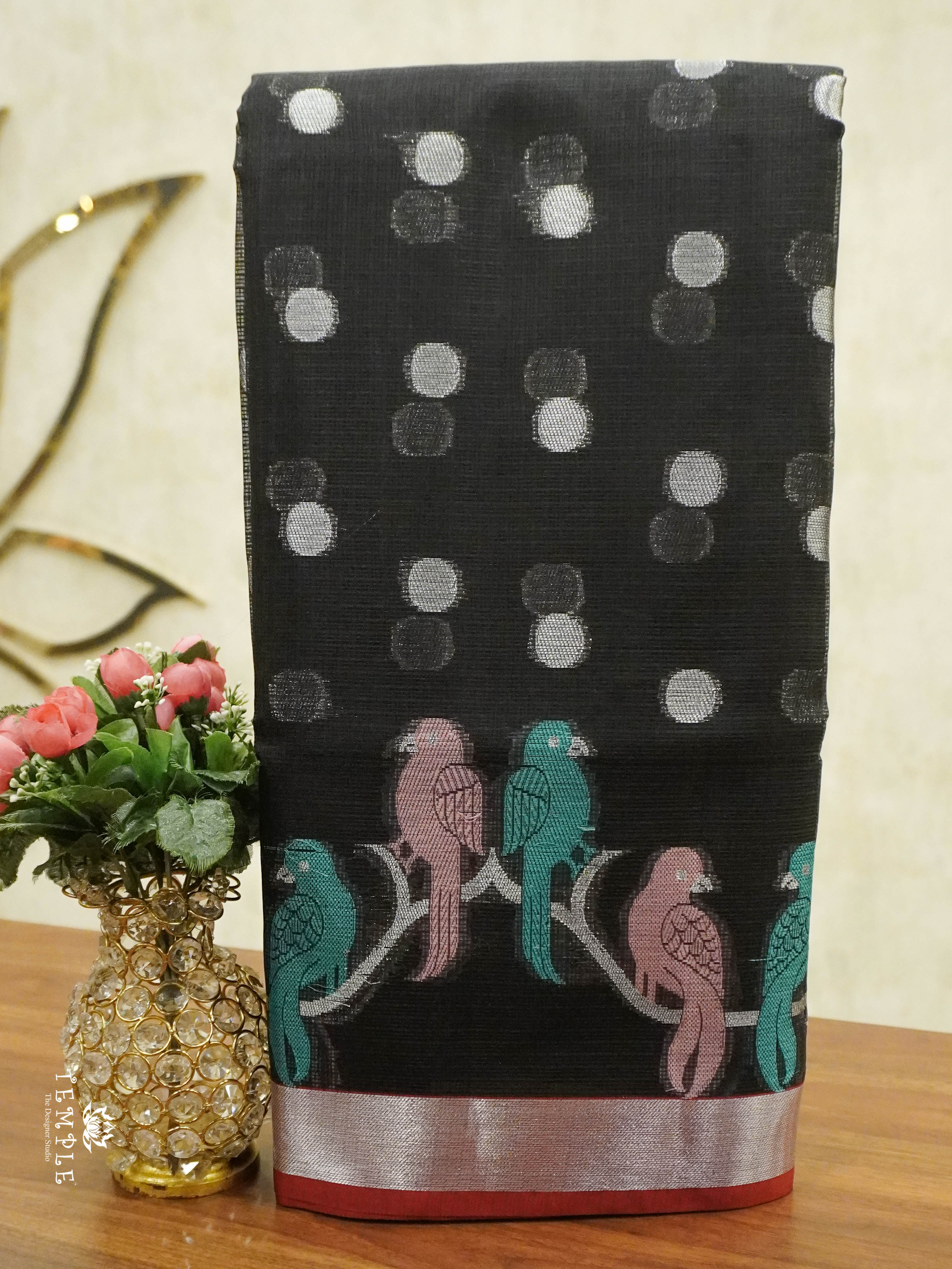 Zari Kota Saree With Bird Motif | TTDS1515  | Merry Deals