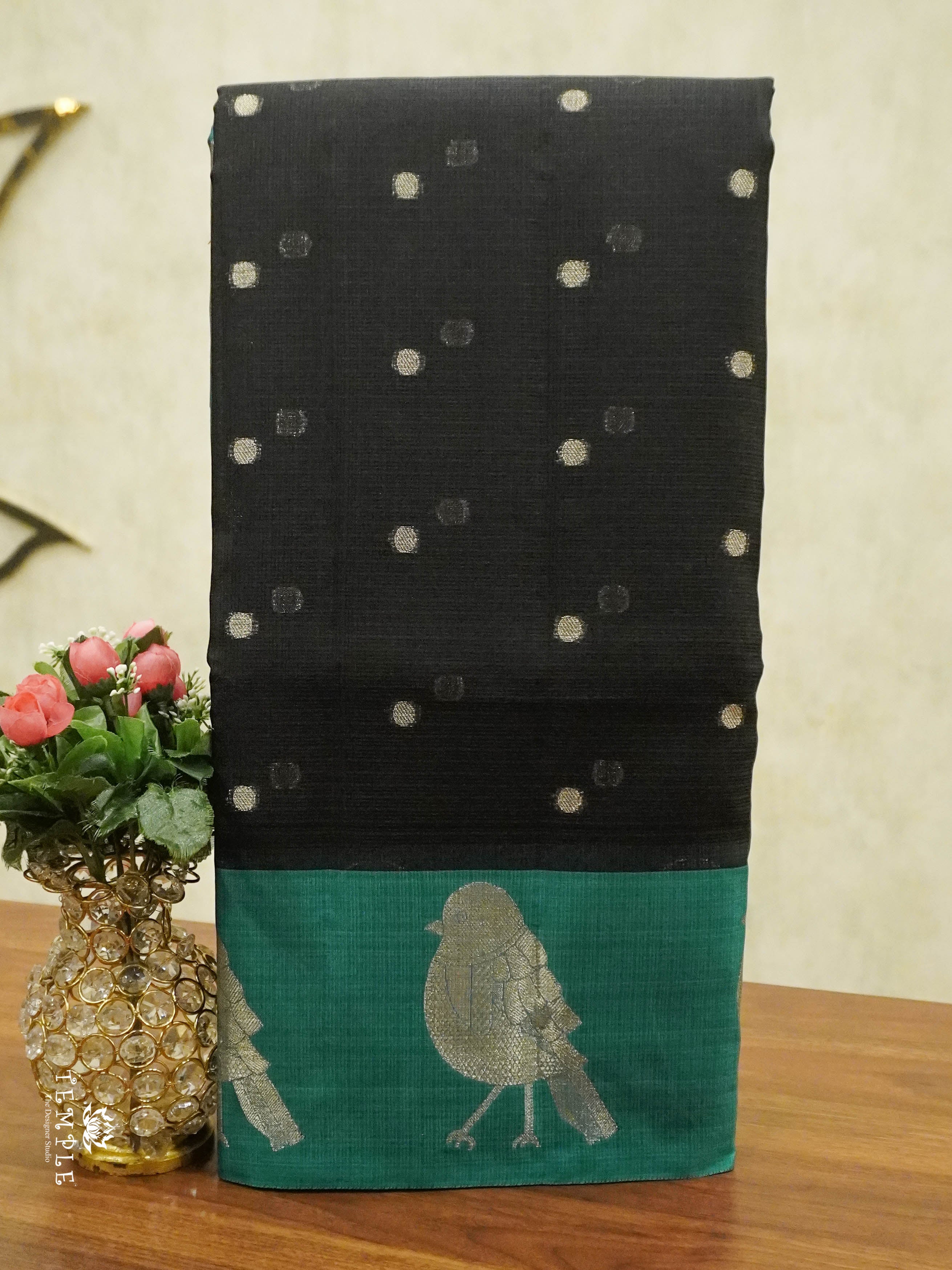 Zari Kota Saree With Bird Motif | TTDS1515  | Merry Deals