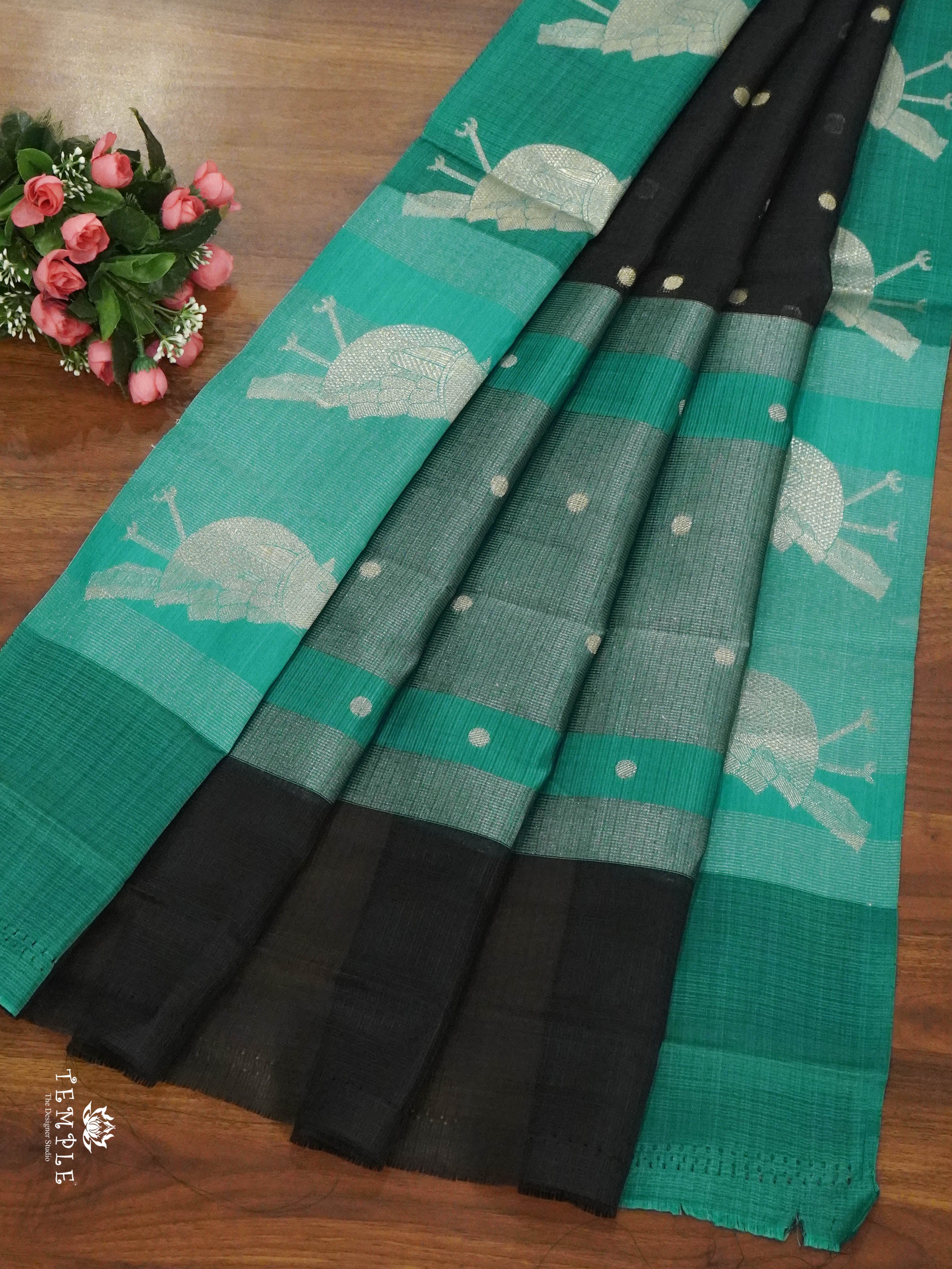 Zari Kota Saree With Bird Motif | TTDS1515  | Merry Deals