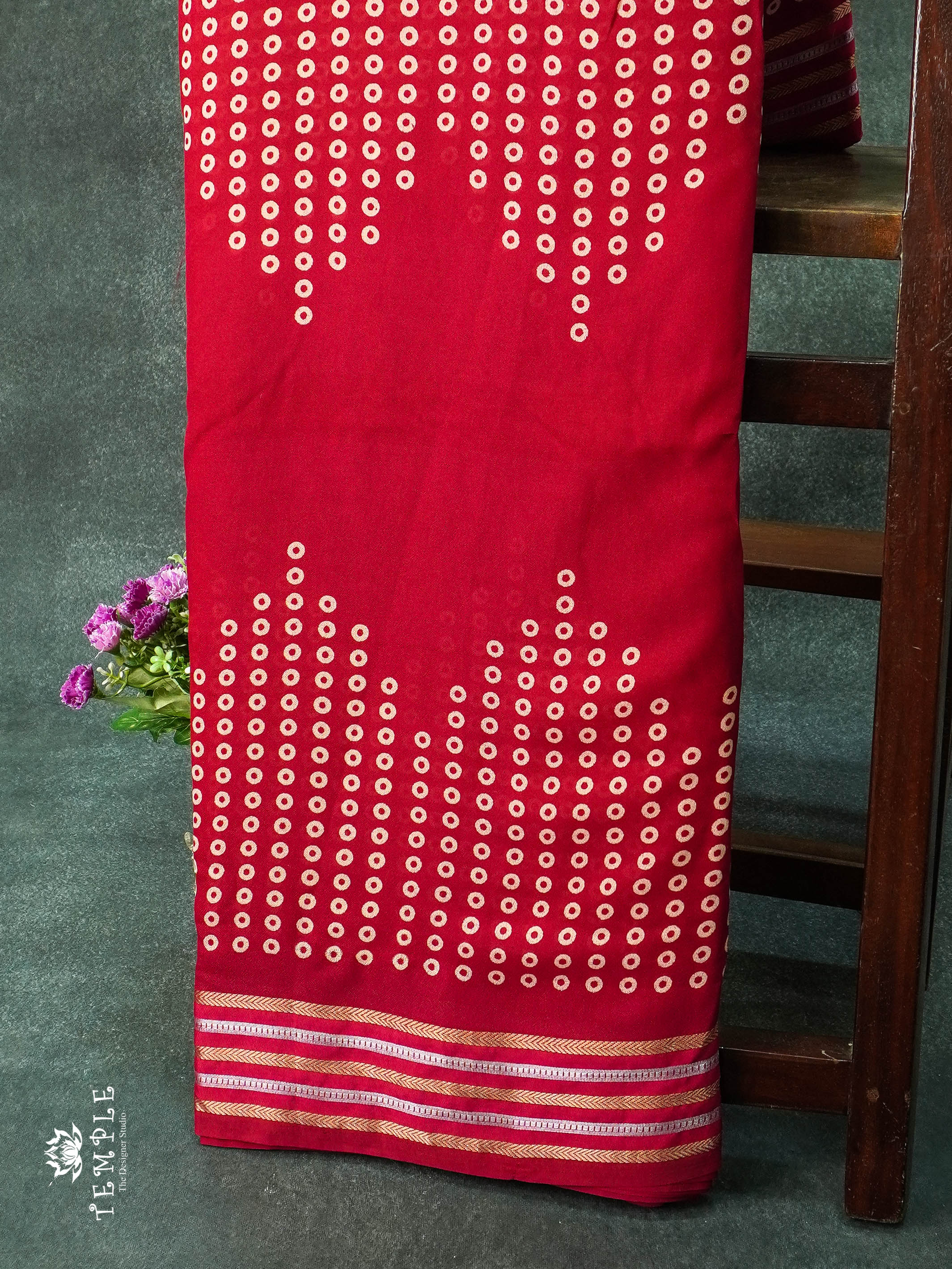 Georgette Saree (Rani Pink) | TTDS1114