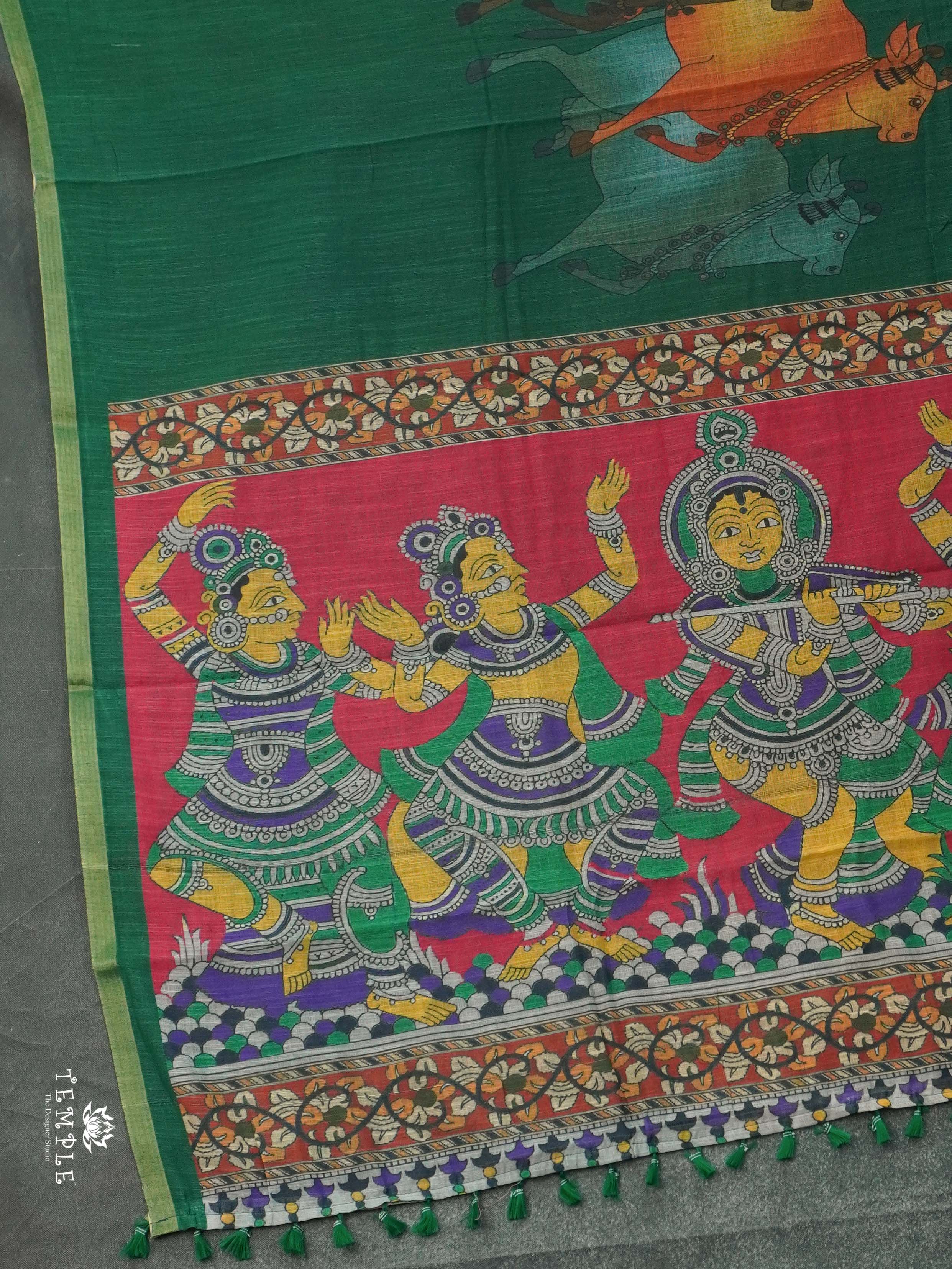 Linen Cotton Saree | TTDS2466