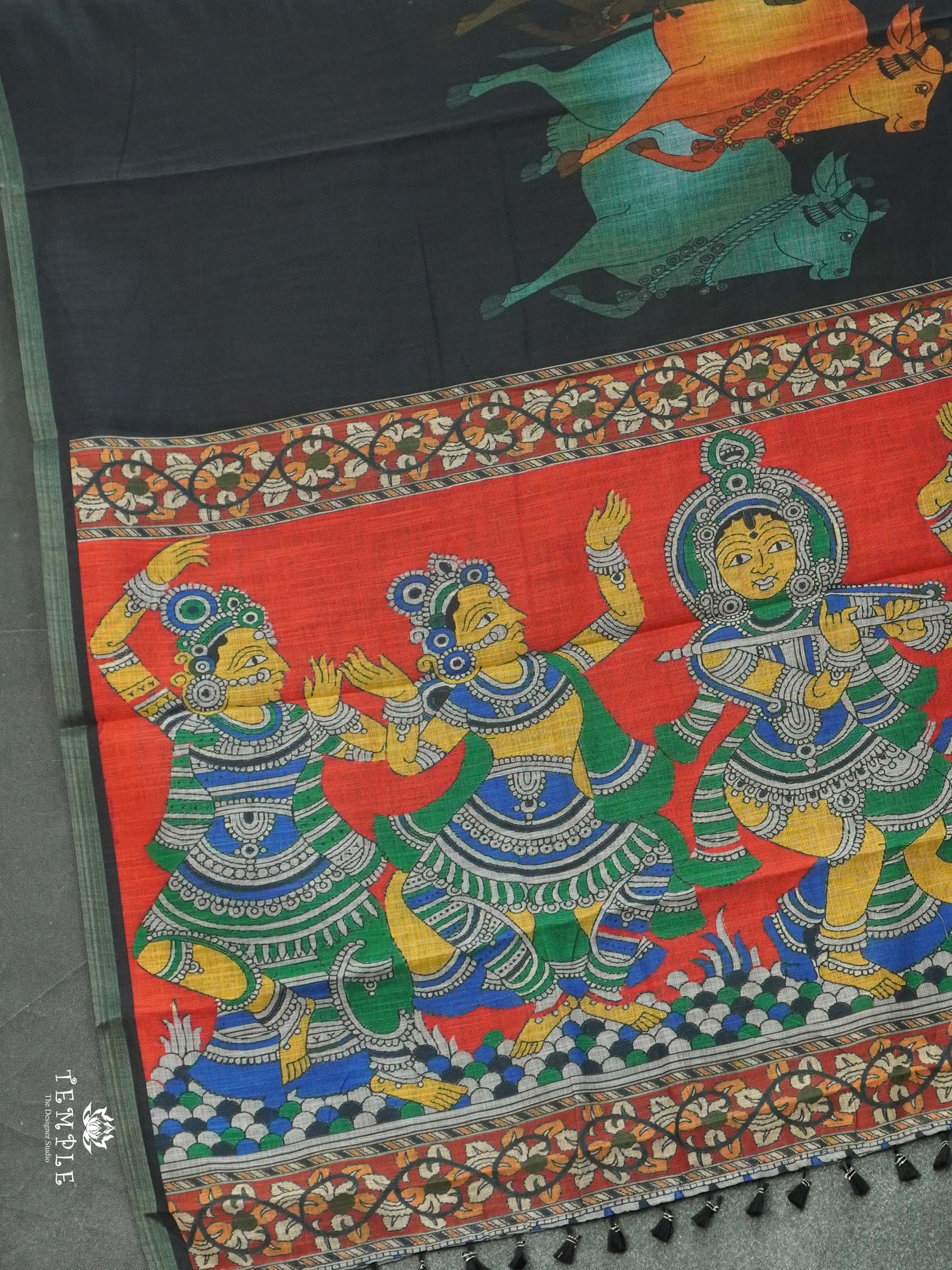 Linen Cotton Saree | TTDS2466