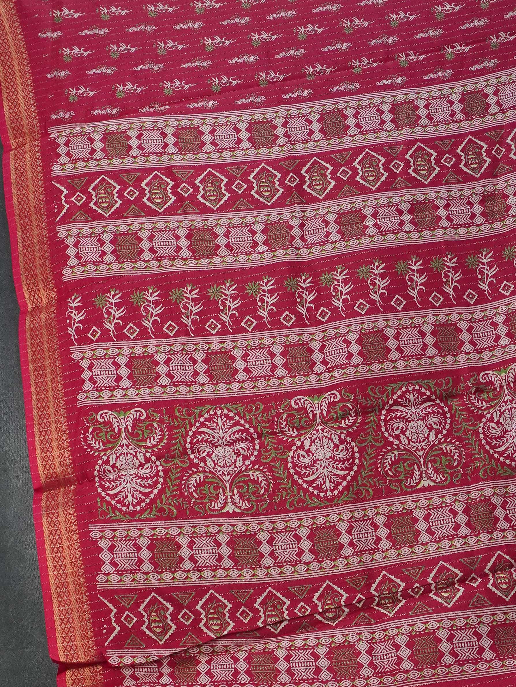 Printed Dola Saree | TTDS3401