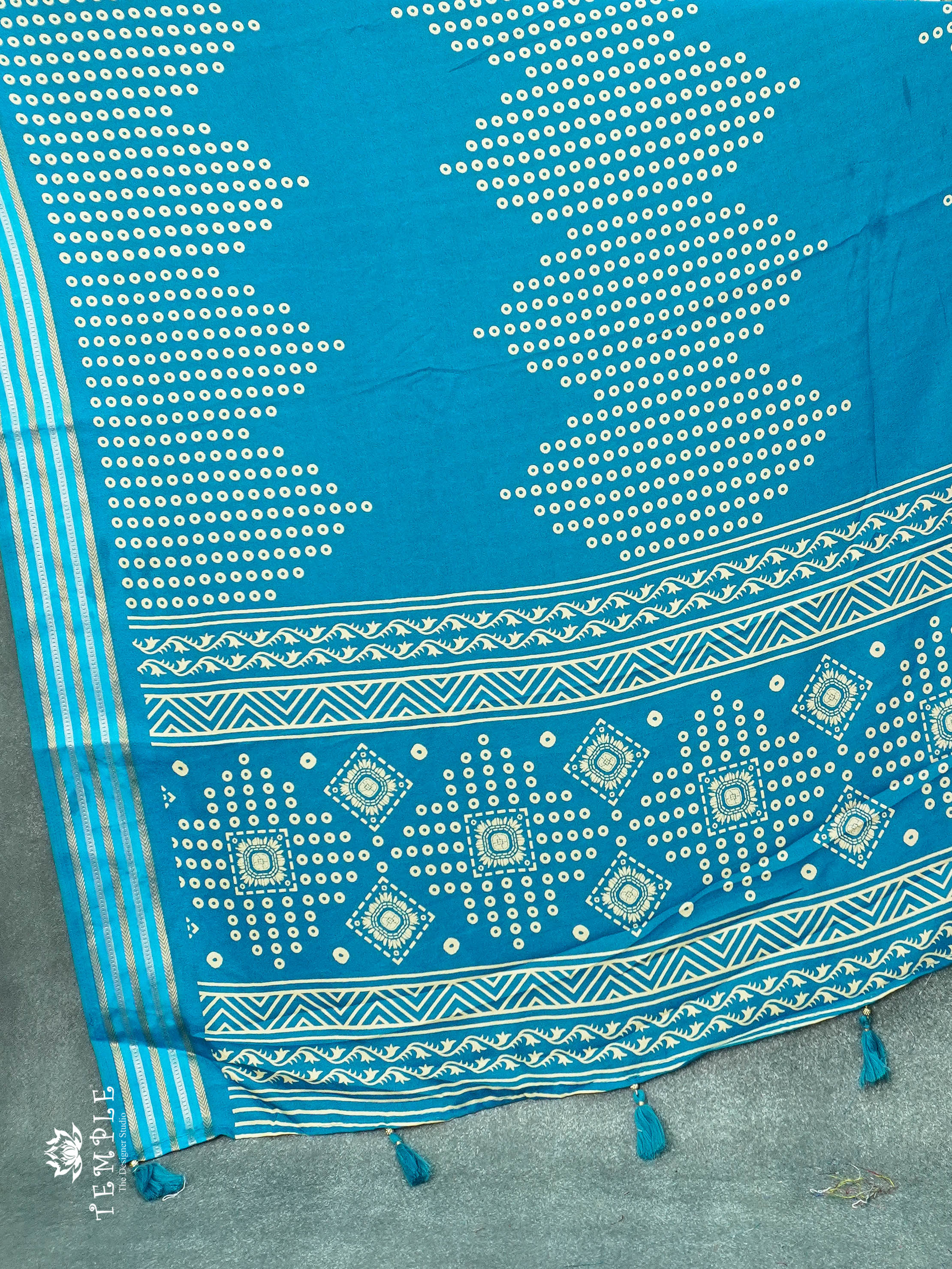 Georgette Saree (Blue) | TTDS1114