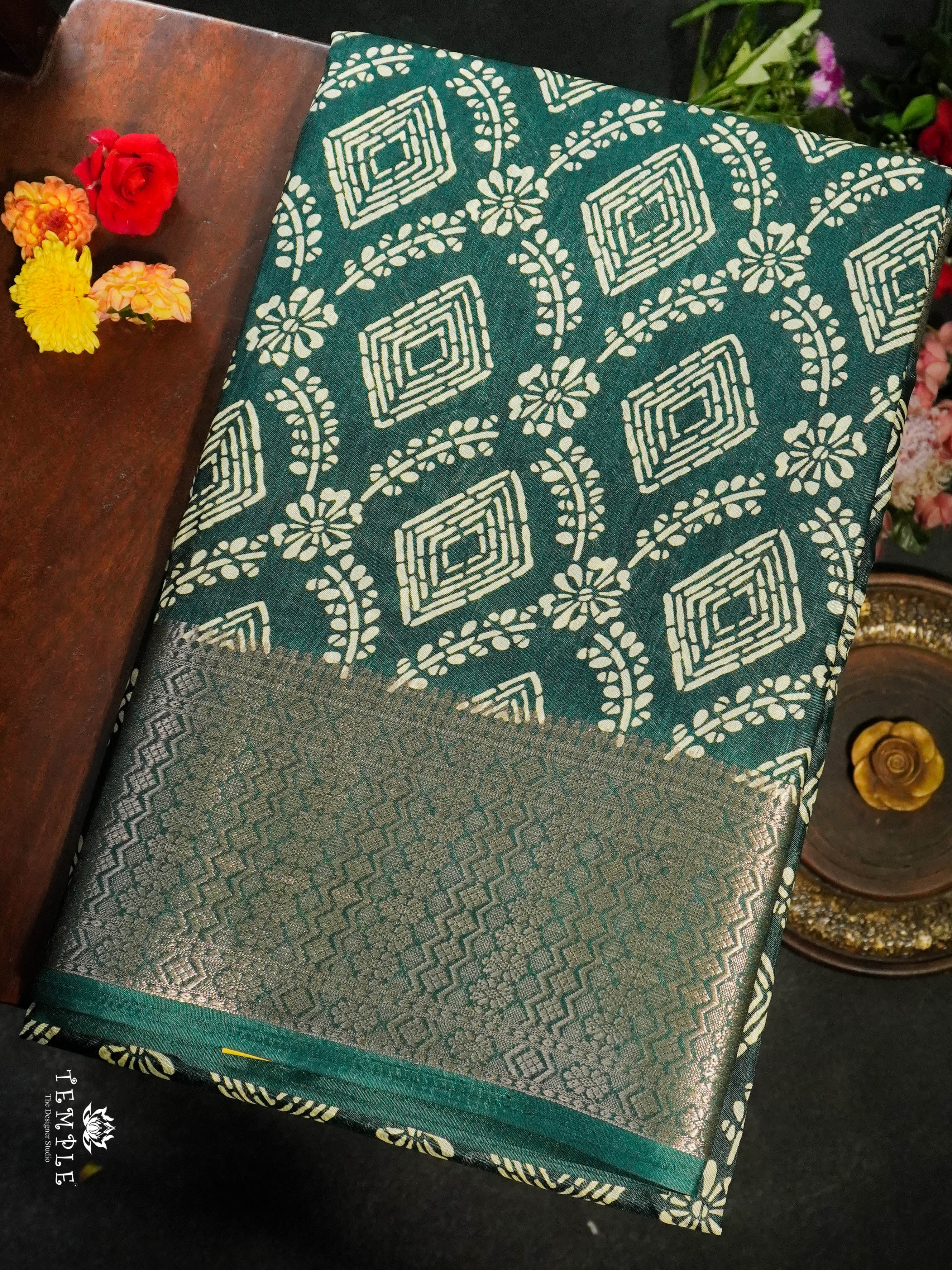 Binny Silk Saree With Printed pattern | TTDS1508 | Merry Deals