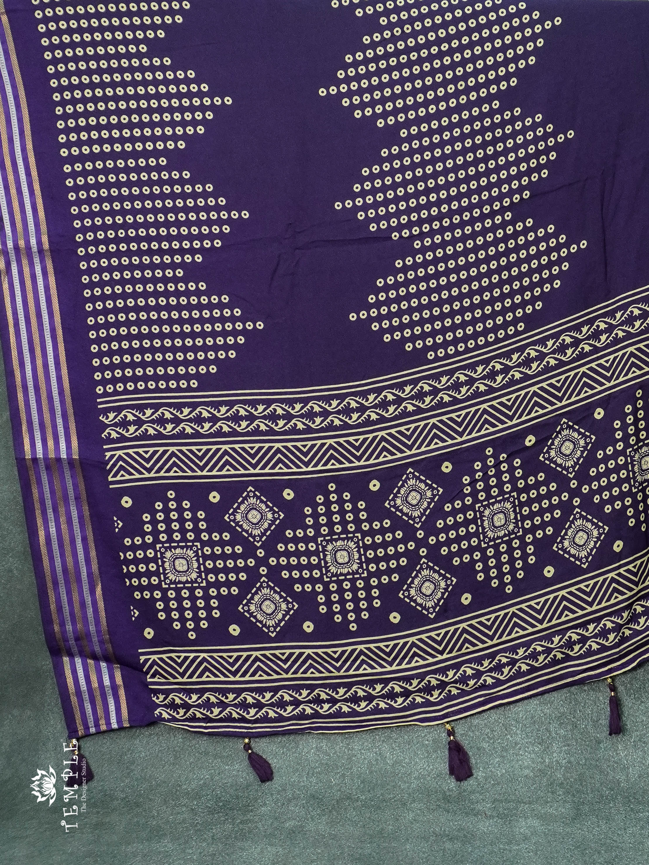 Georgette Saree (Violet) | TTDS1114