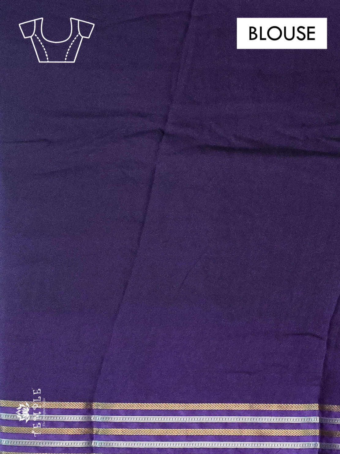 Georgette Saree (Violet) | TTDS1114