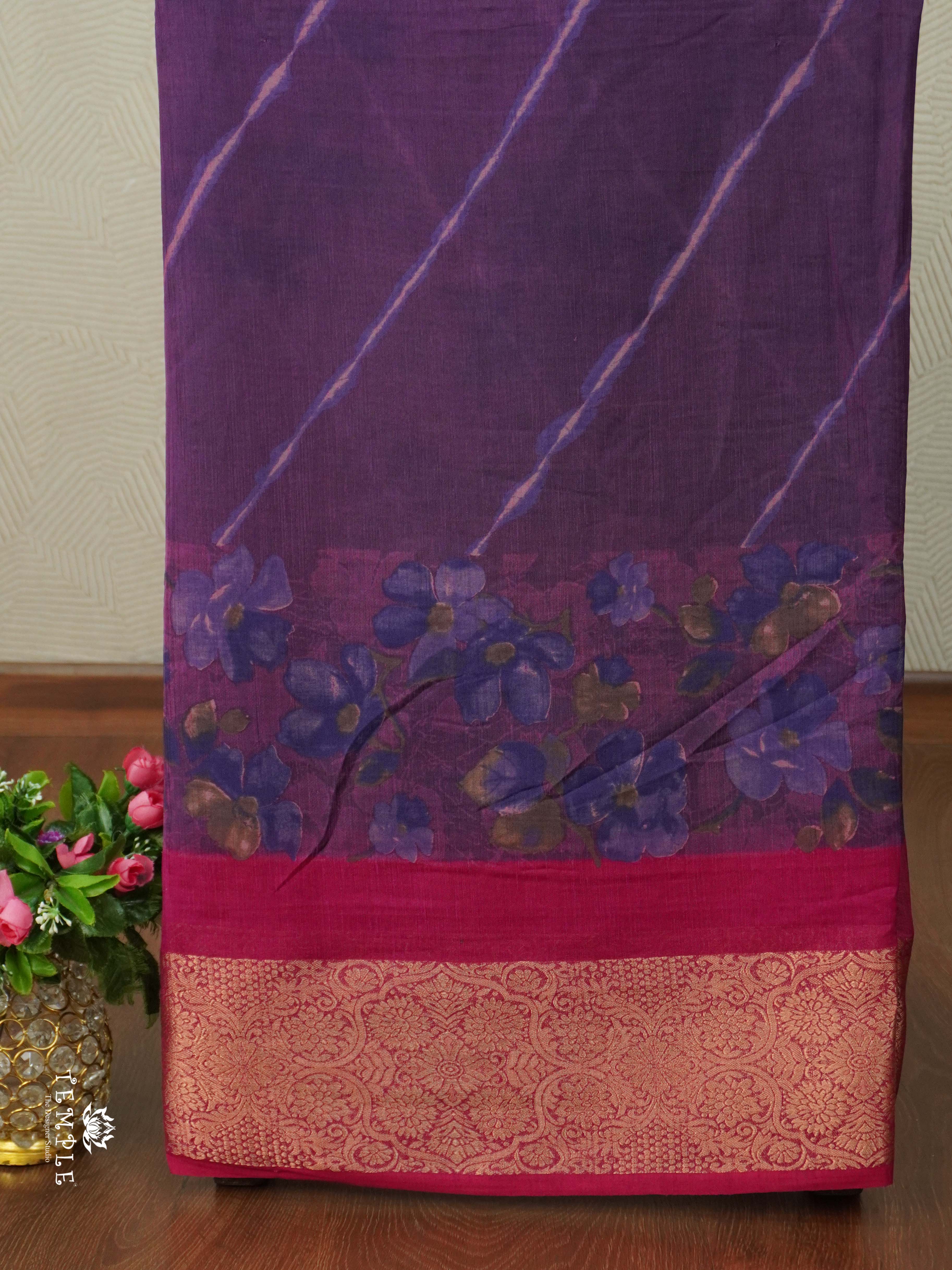 Floral Pattern Georgette Sarees | TTDS2518