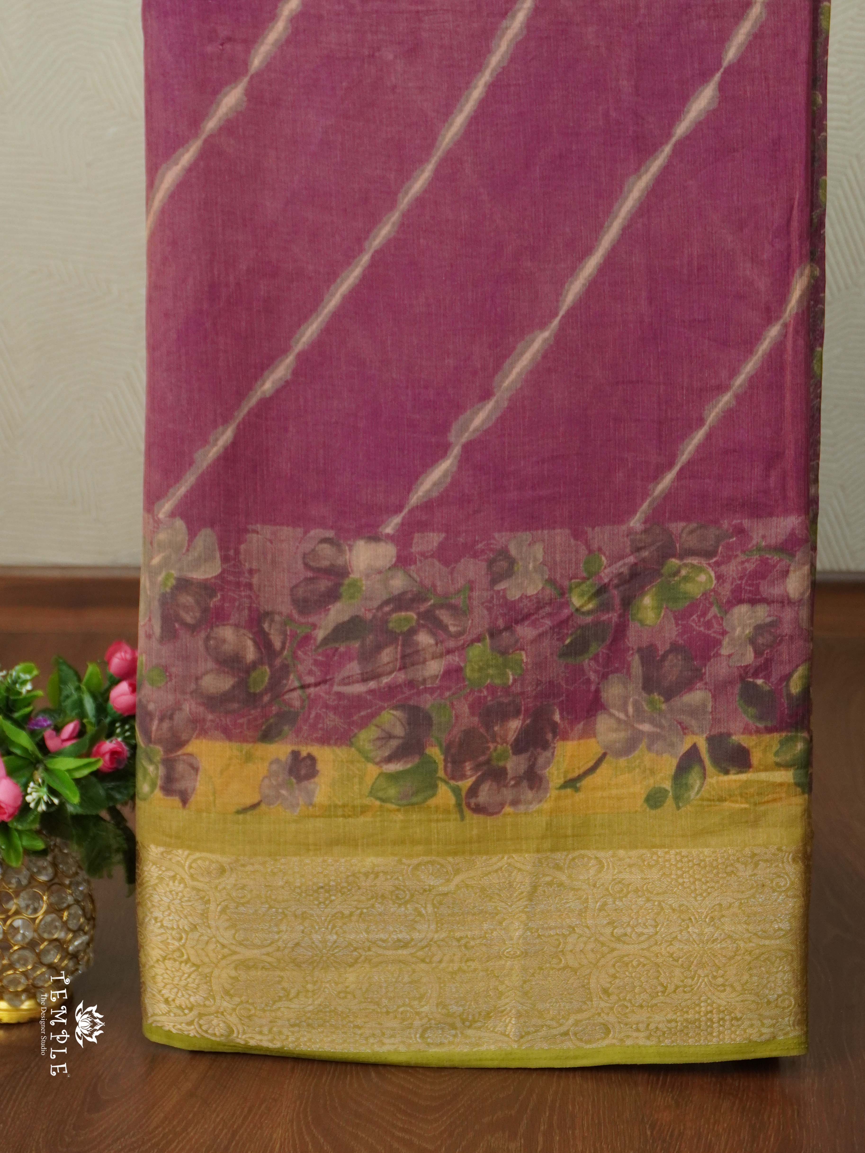 Floral Pattern Georgette Sarees | TTDS2518