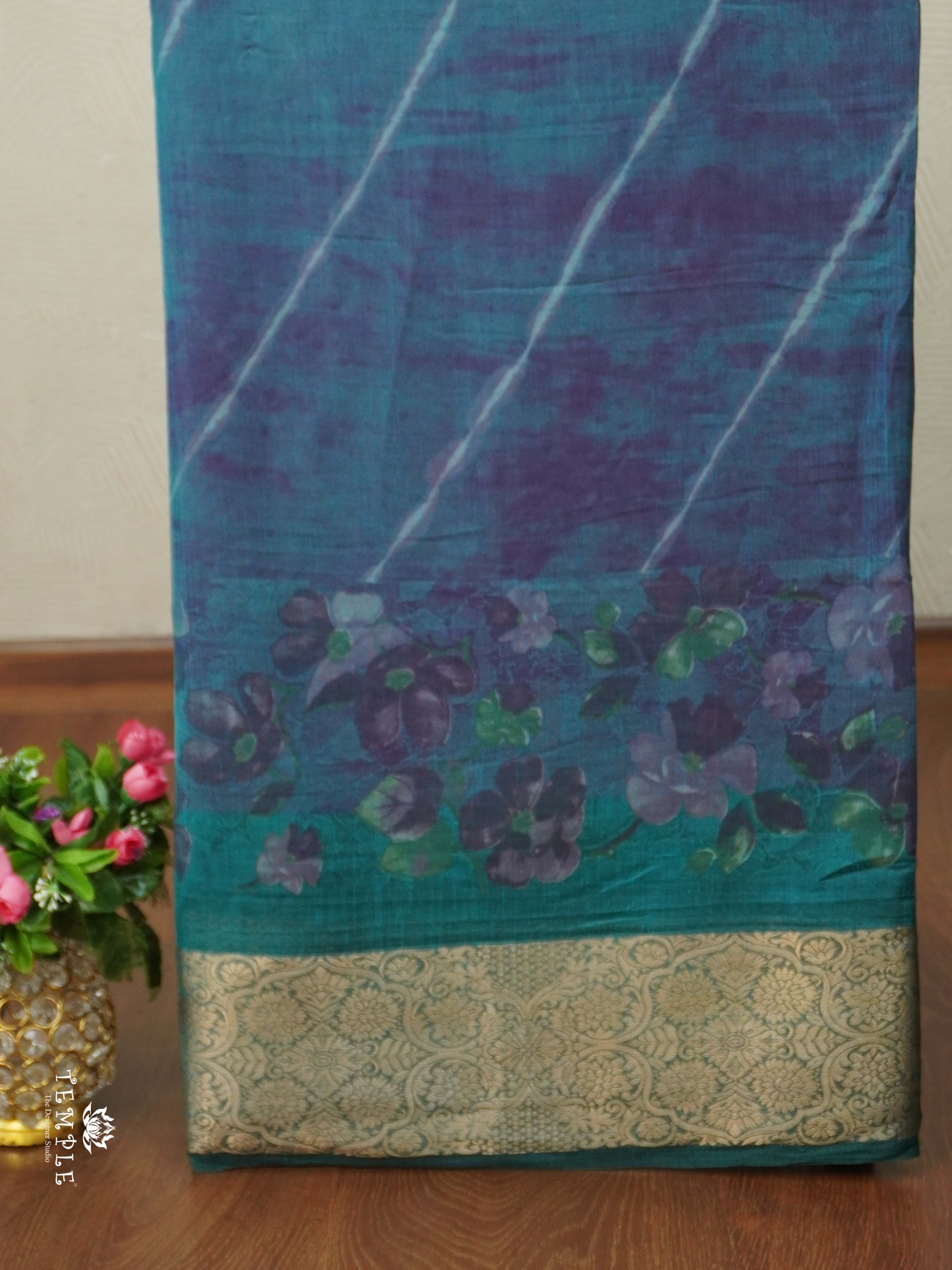 Floral Pattern Georgette Sarees | TTDS2518