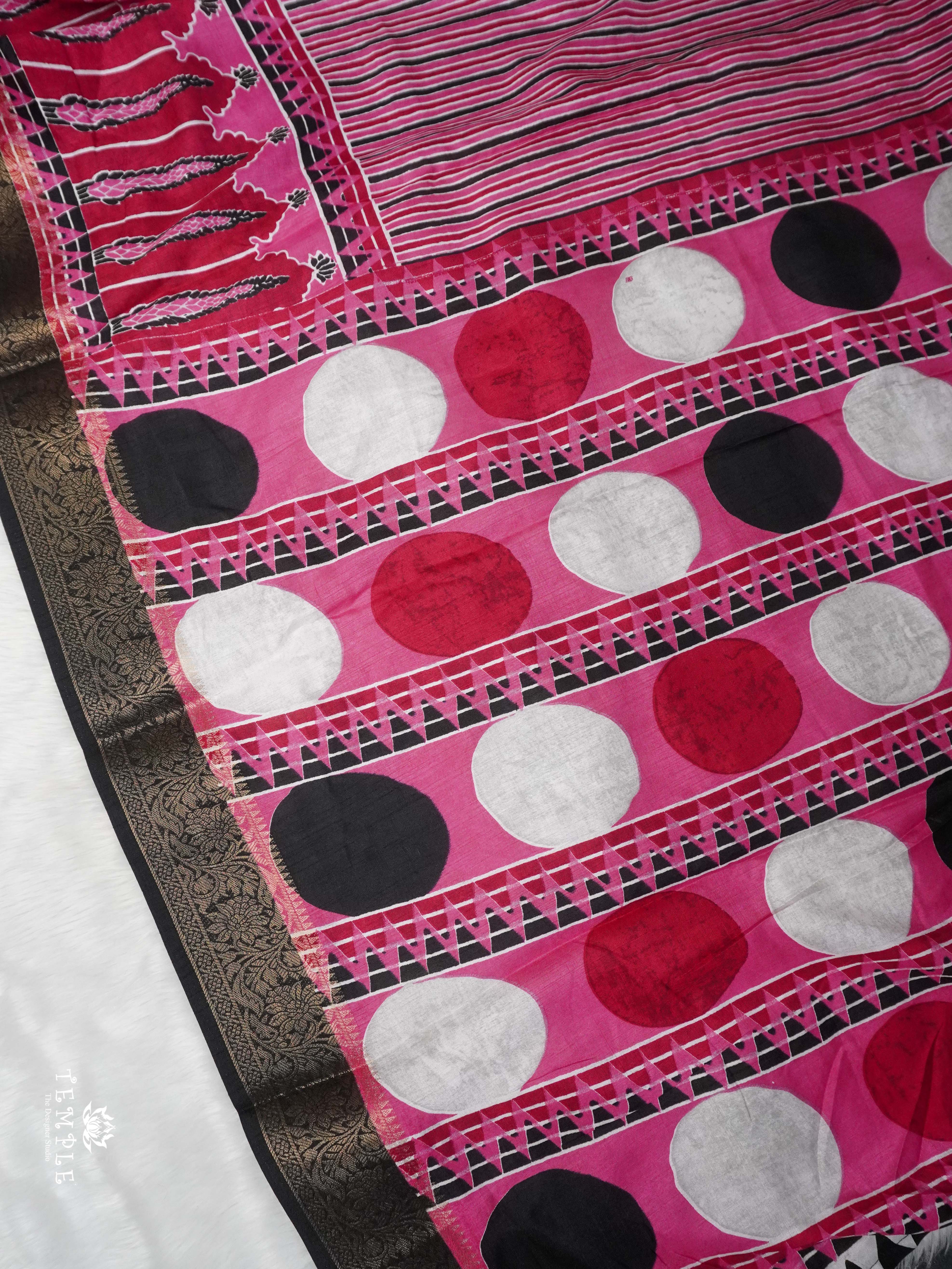 Ajrakh Printed Gaji Silk Saree | TTDS2030