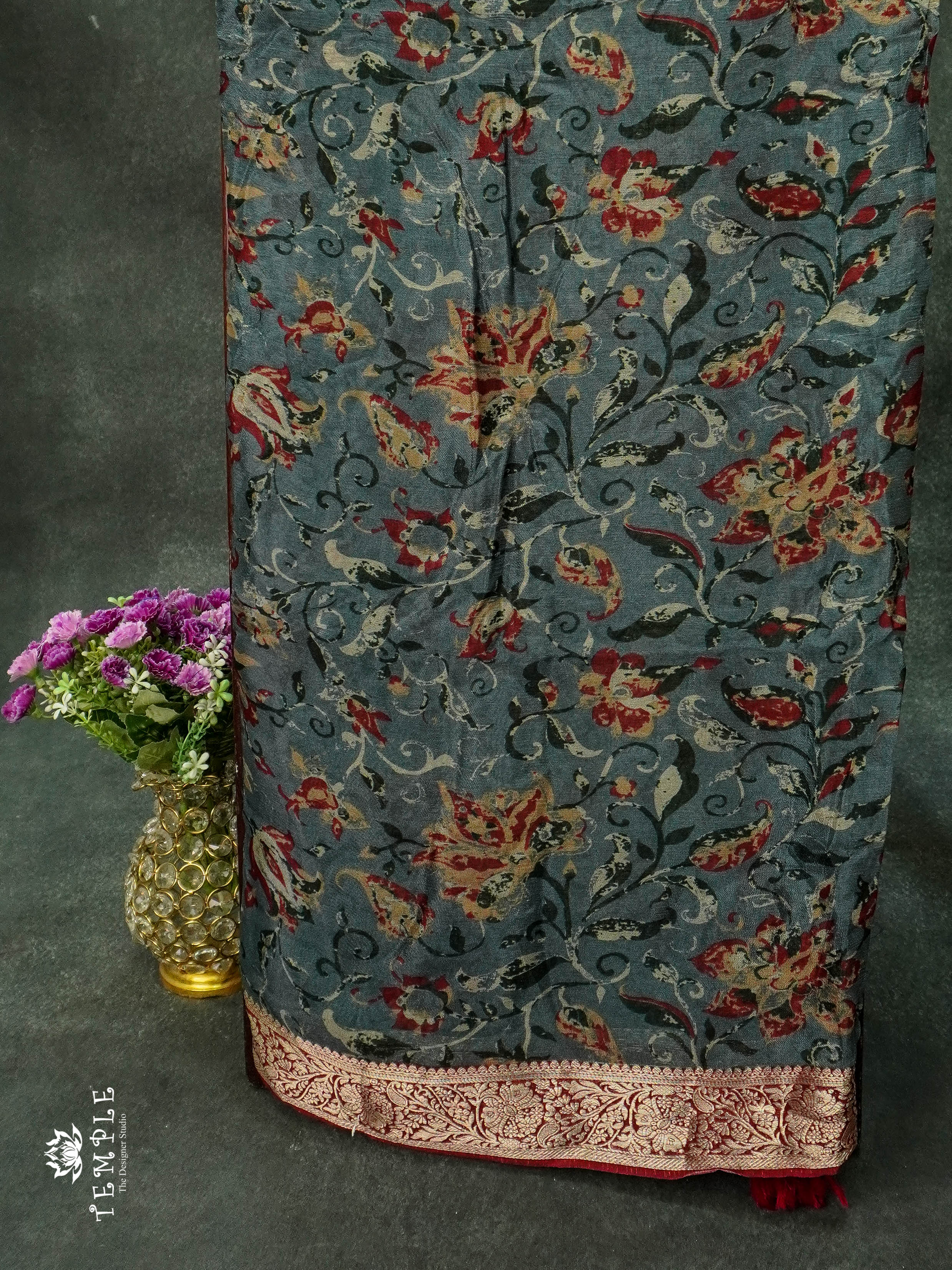 Wrinkle Crape Saree | TTDS1059