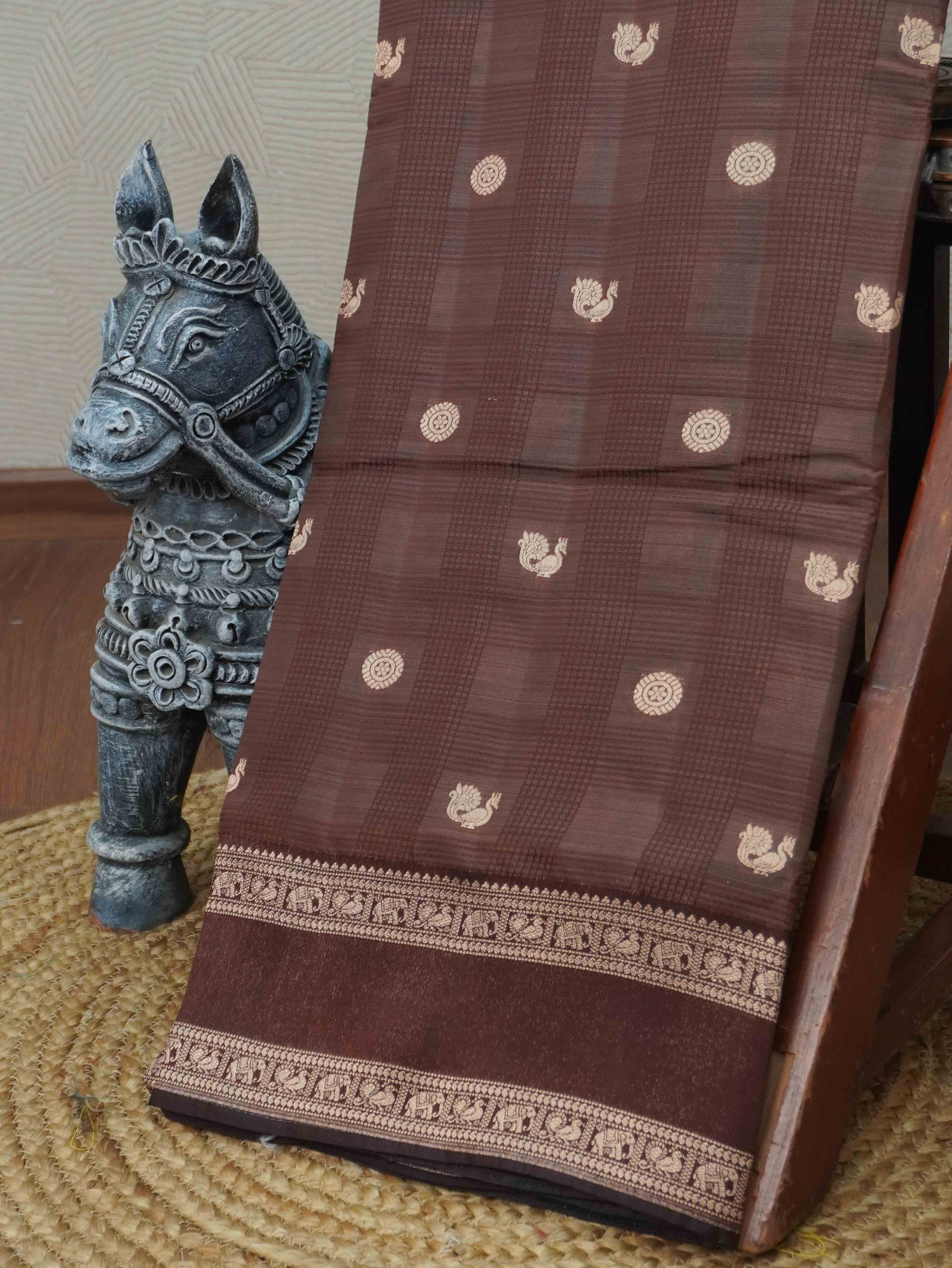 Semi Tussar Silk Saree | TTDS3405