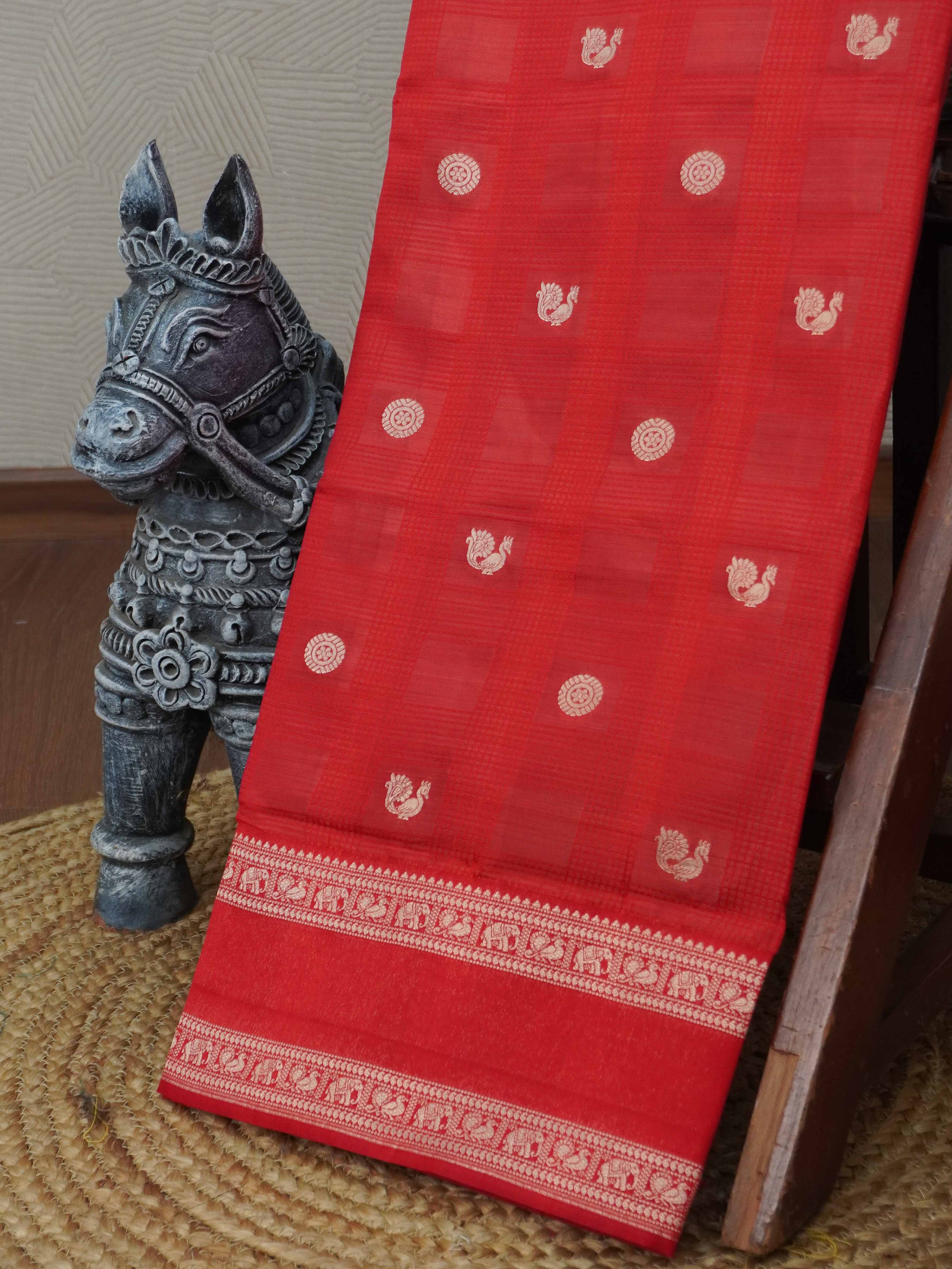 Semi Tussar Silk Saree | TTDS3405