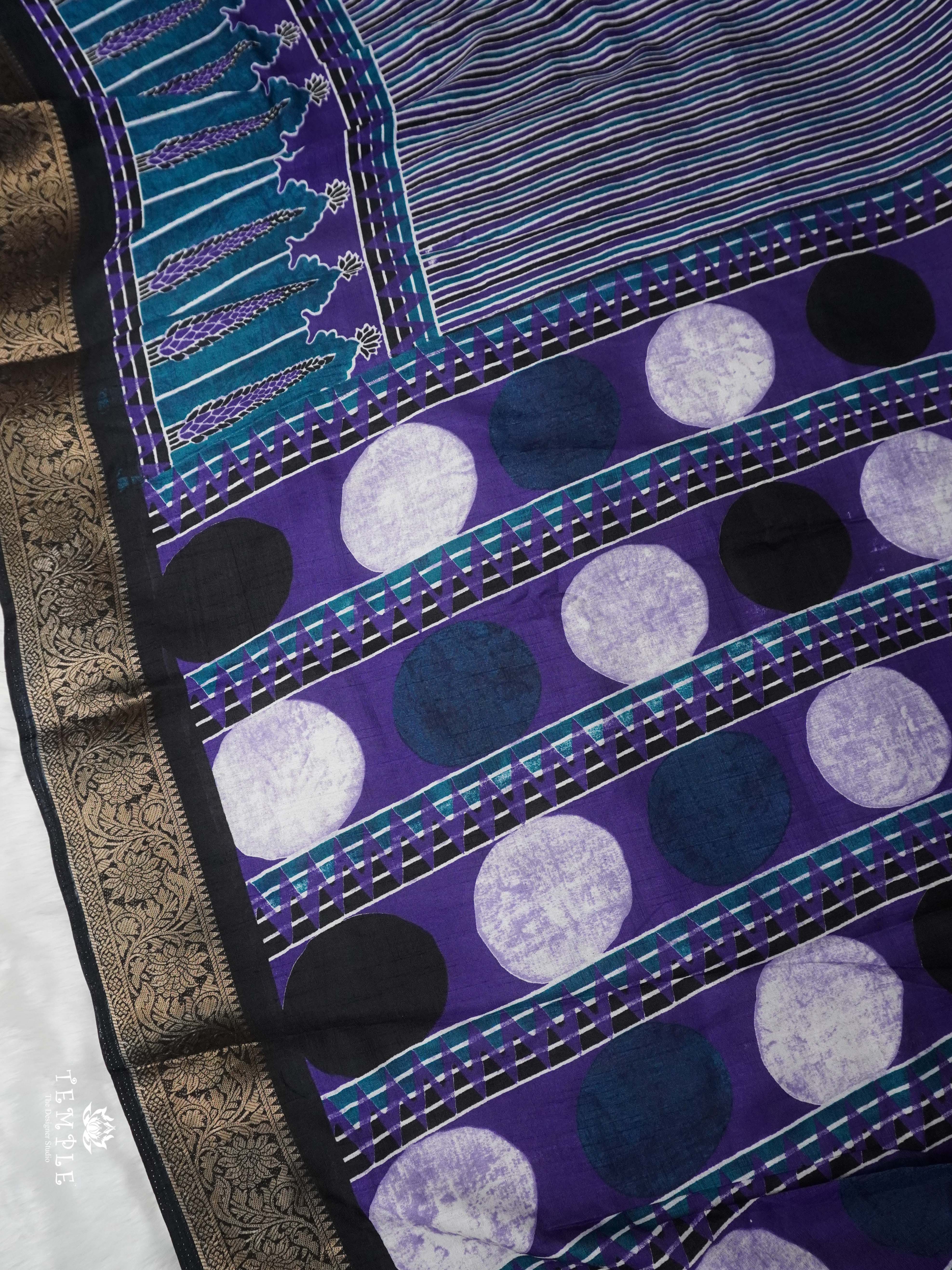 Ajrakh Printed Gaji Silk Saree | TTDS2030