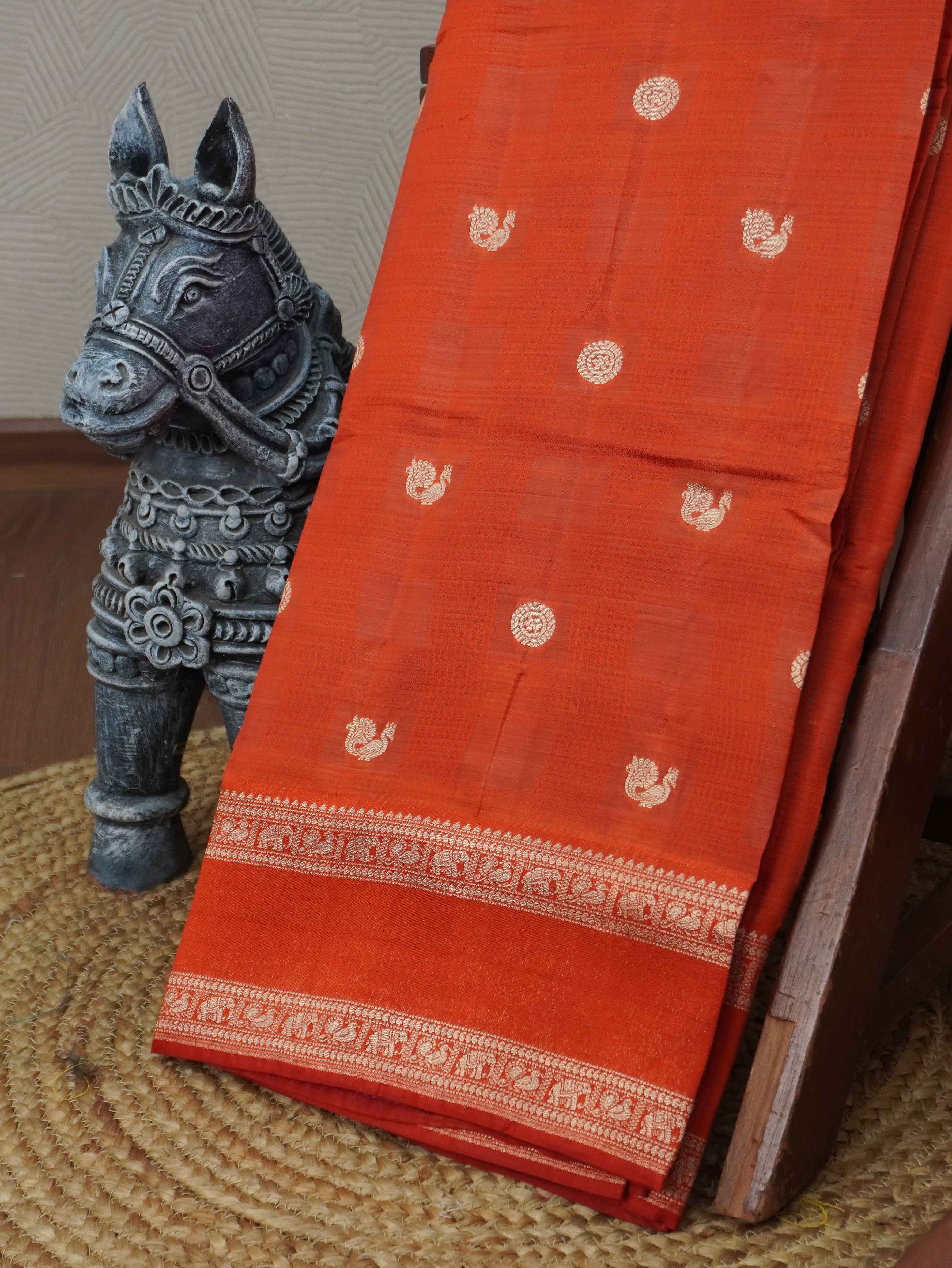 Semi Tussar Silk Saree | TTDS3405