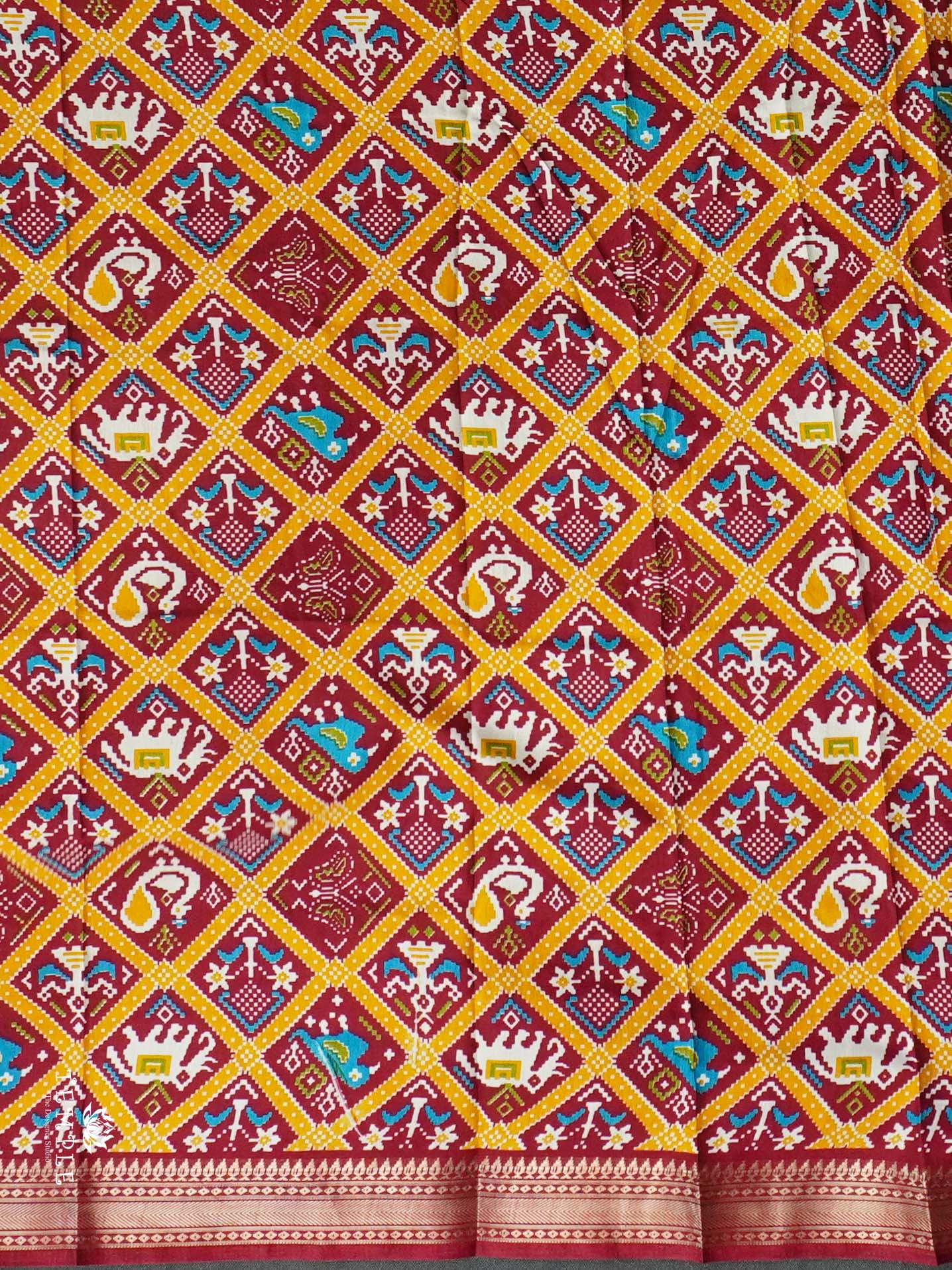 Dola Silk Saree With Temple Border | TTDS1496