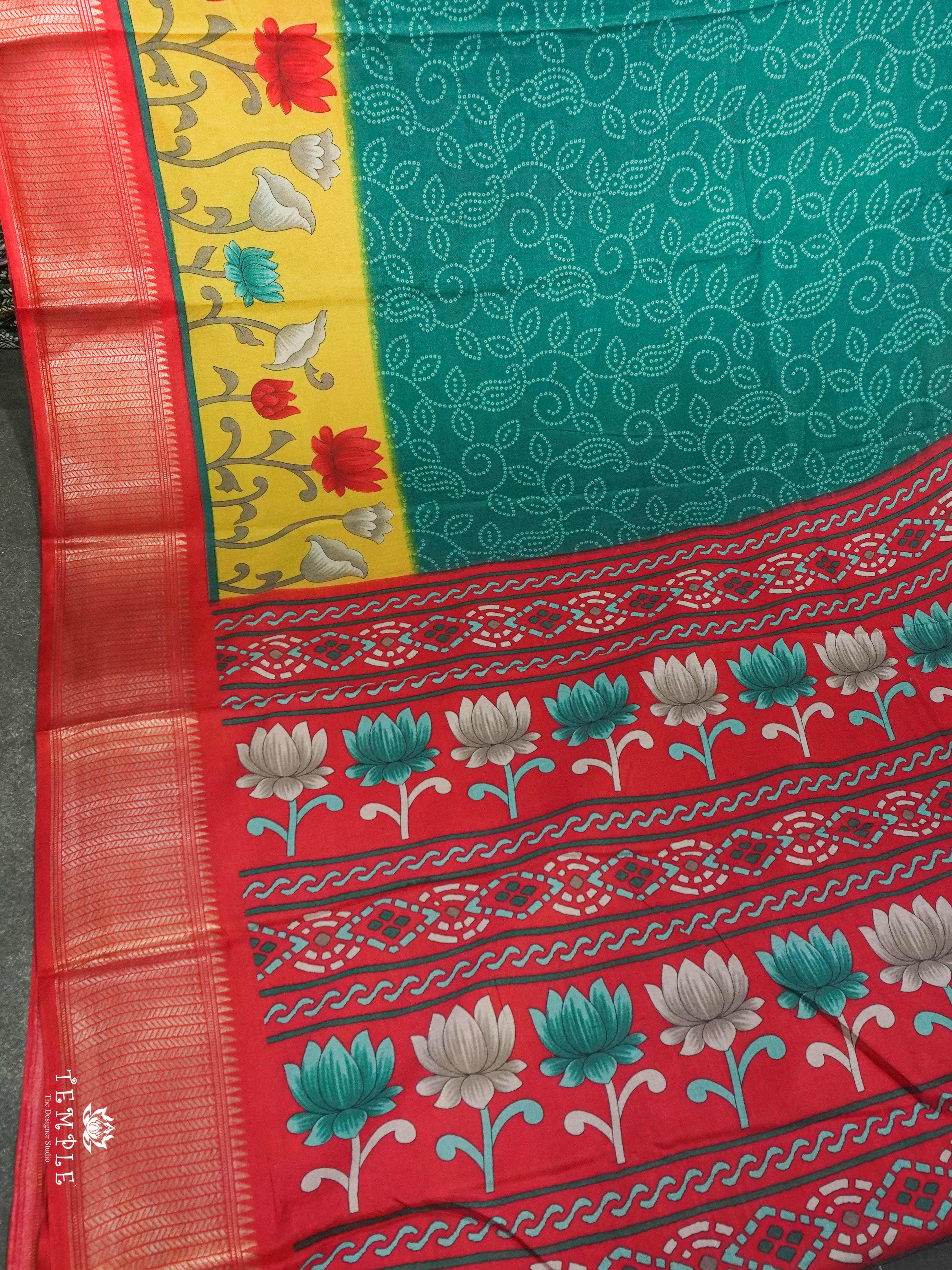 Dola Silk Saree with Bandhini Designs| TTDS1512 | Merry Deals