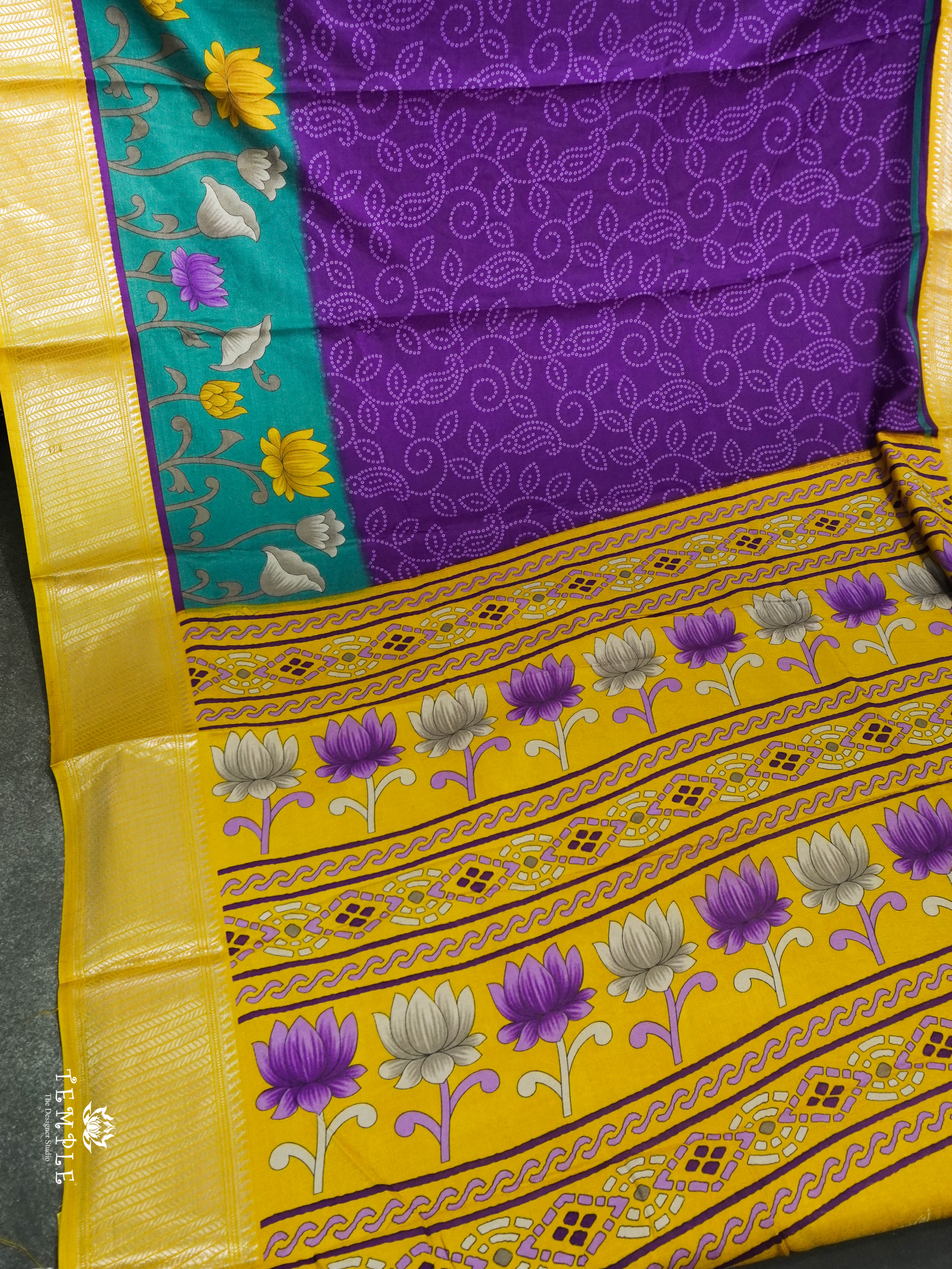 Dola Silk Saree with Bandhini Designs| TTDS1512 | Merry Deals