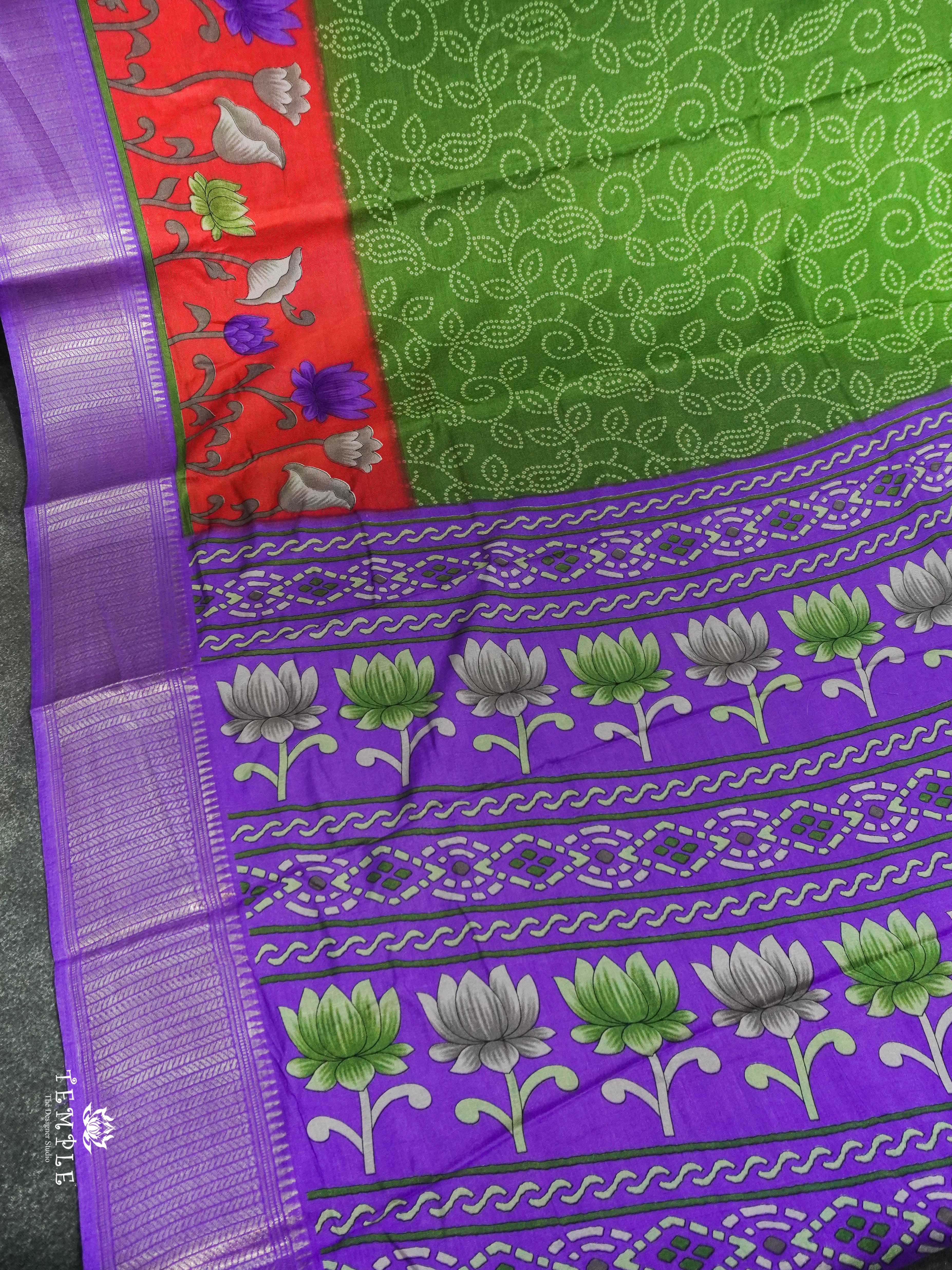 Dola Silk Saree with Bandhini Designs| TTDS1512 | Merry Deals