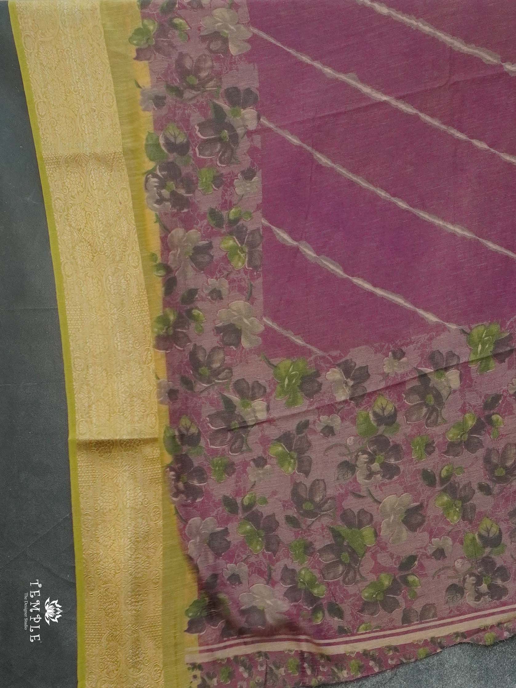 Floral Pattern Georgette Sarees | TTDS2518