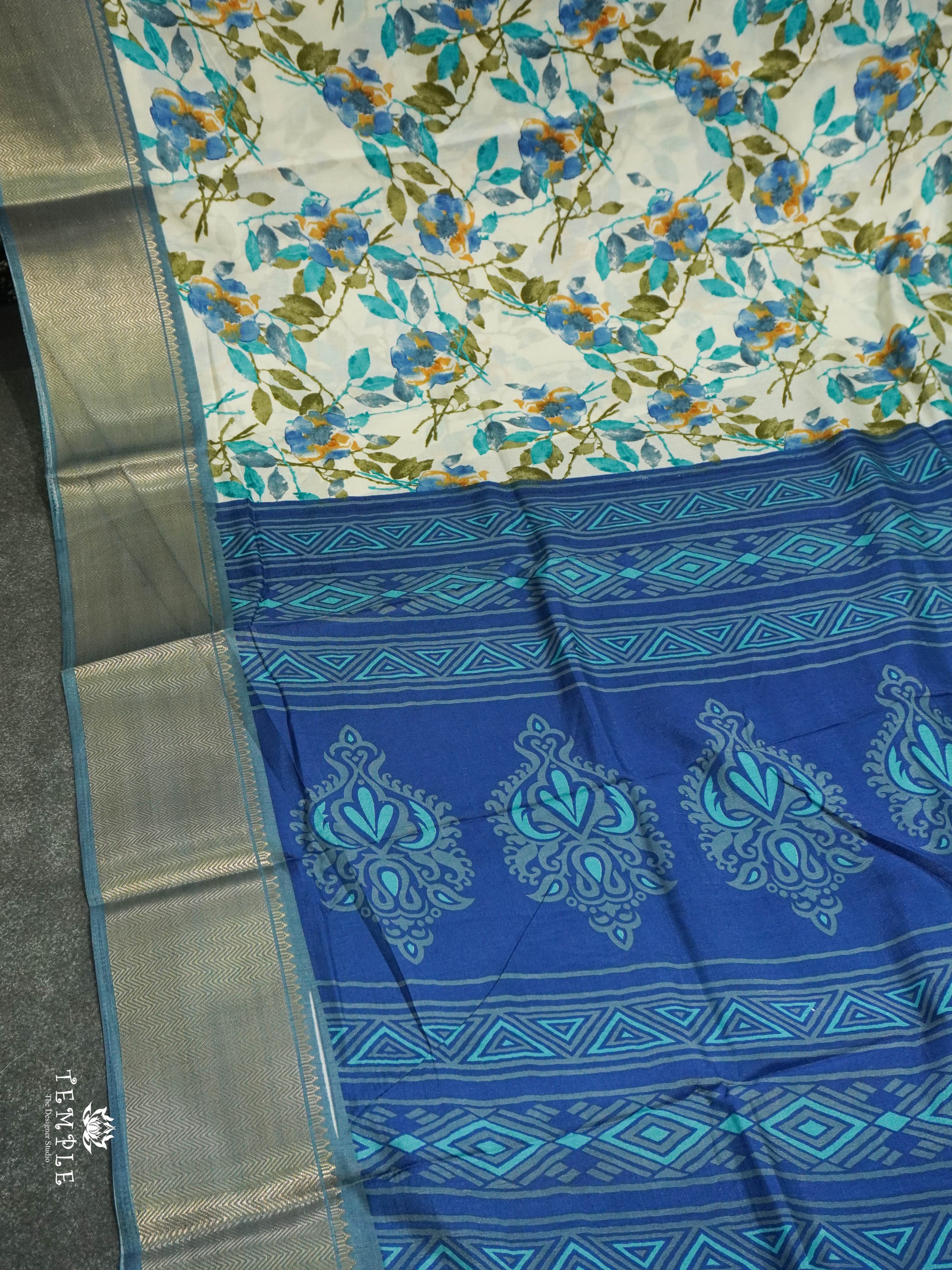 Dola Silk Saree with Floral Designs | TTDS1511 | Merry Deals