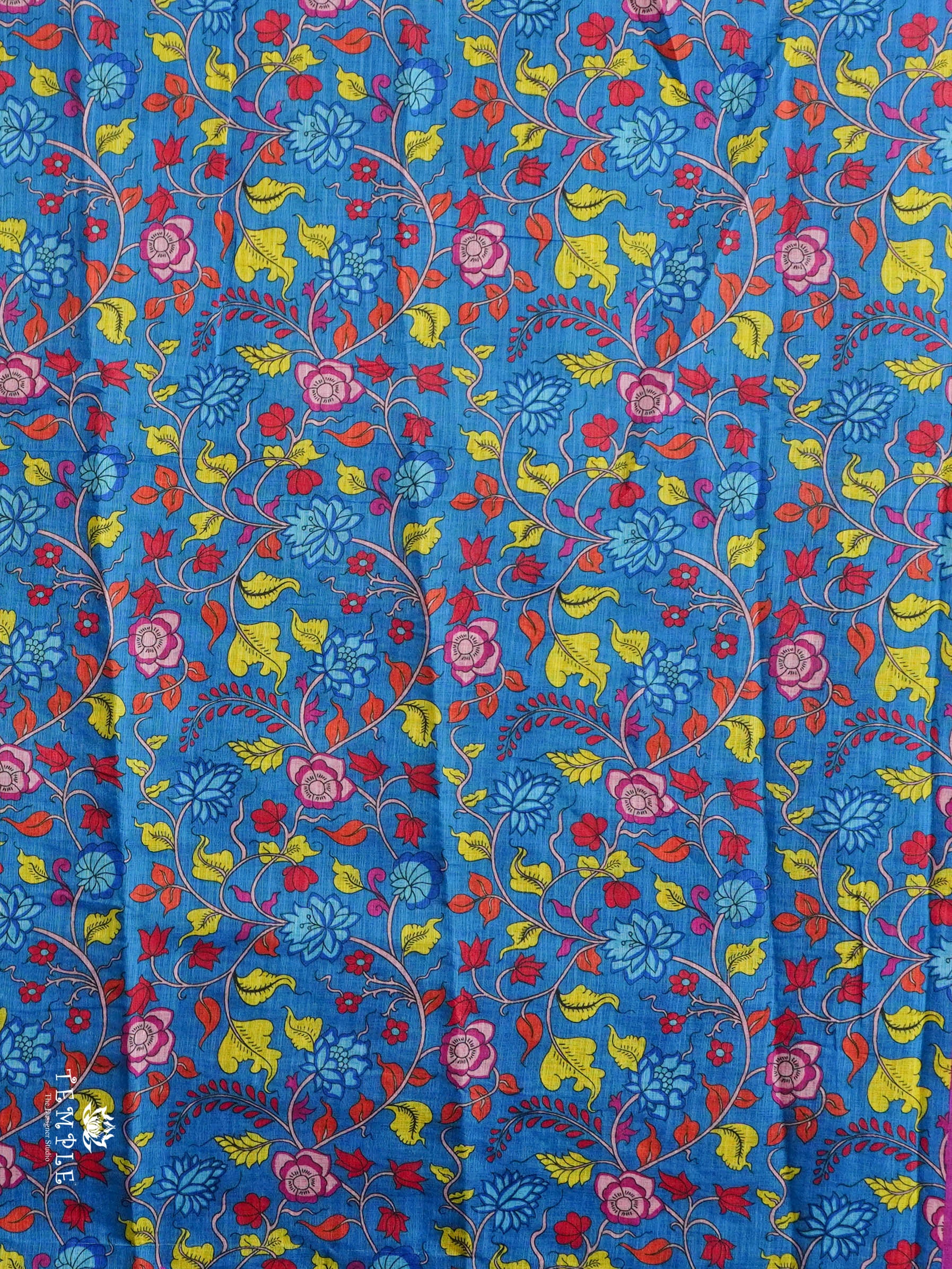 Camel Printed Linen Cotton Saree | TTDS2974