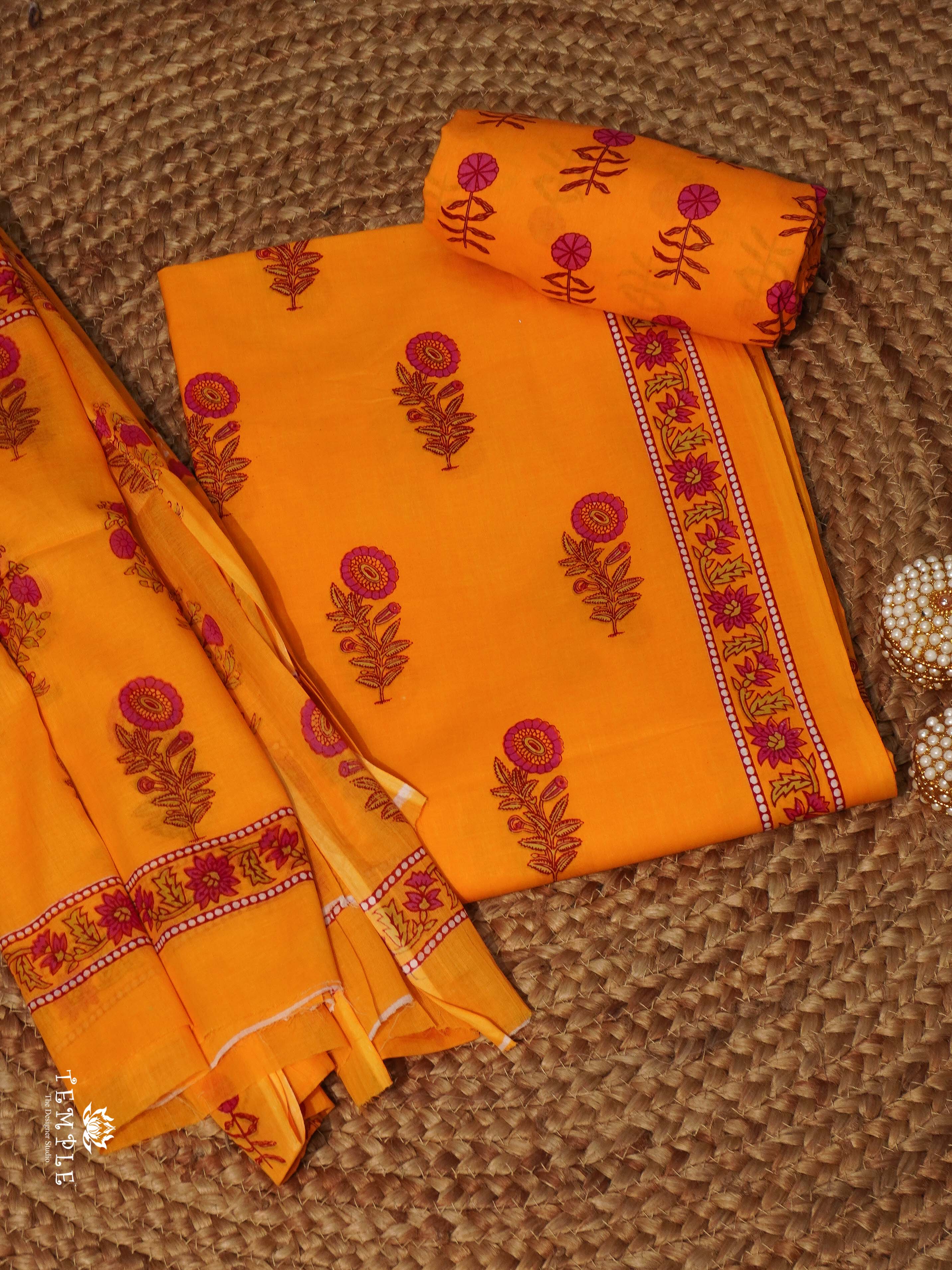 Printed Cotton Salwar Material | TTDS2031