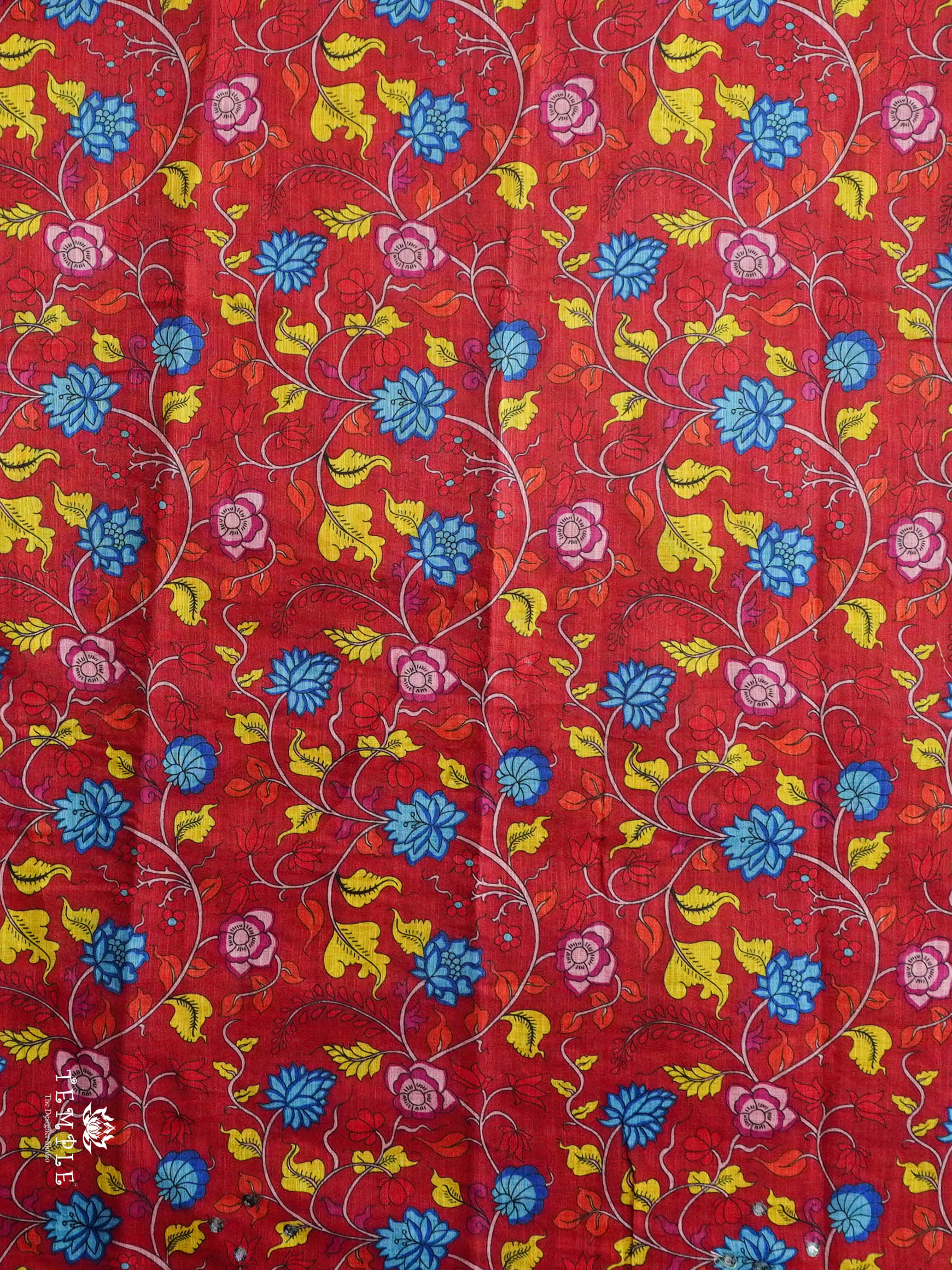 Deer Printed Linen Cotton Saree | TTDS2974