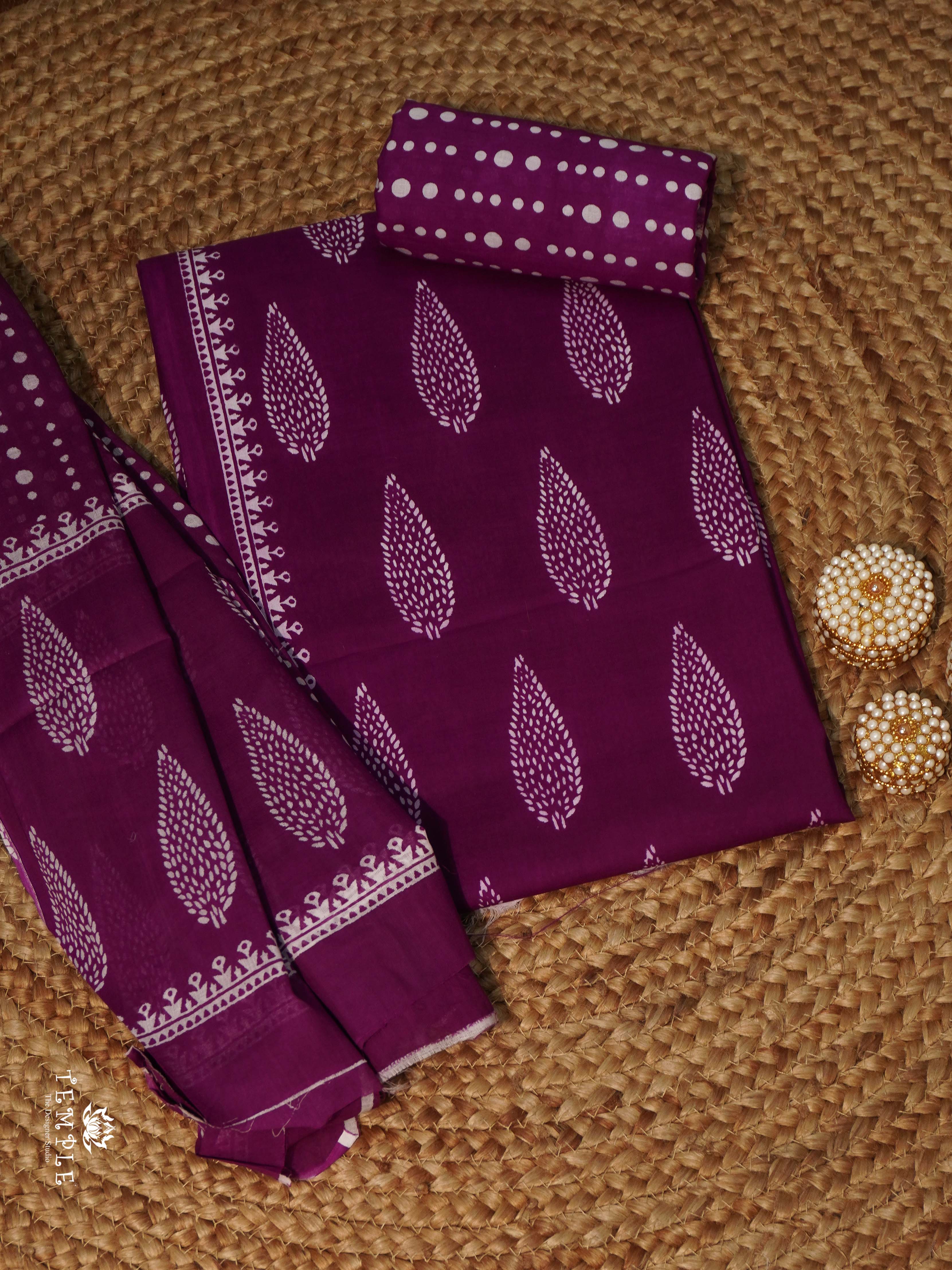 Printed Cotton Salwar Material | TTDS2031