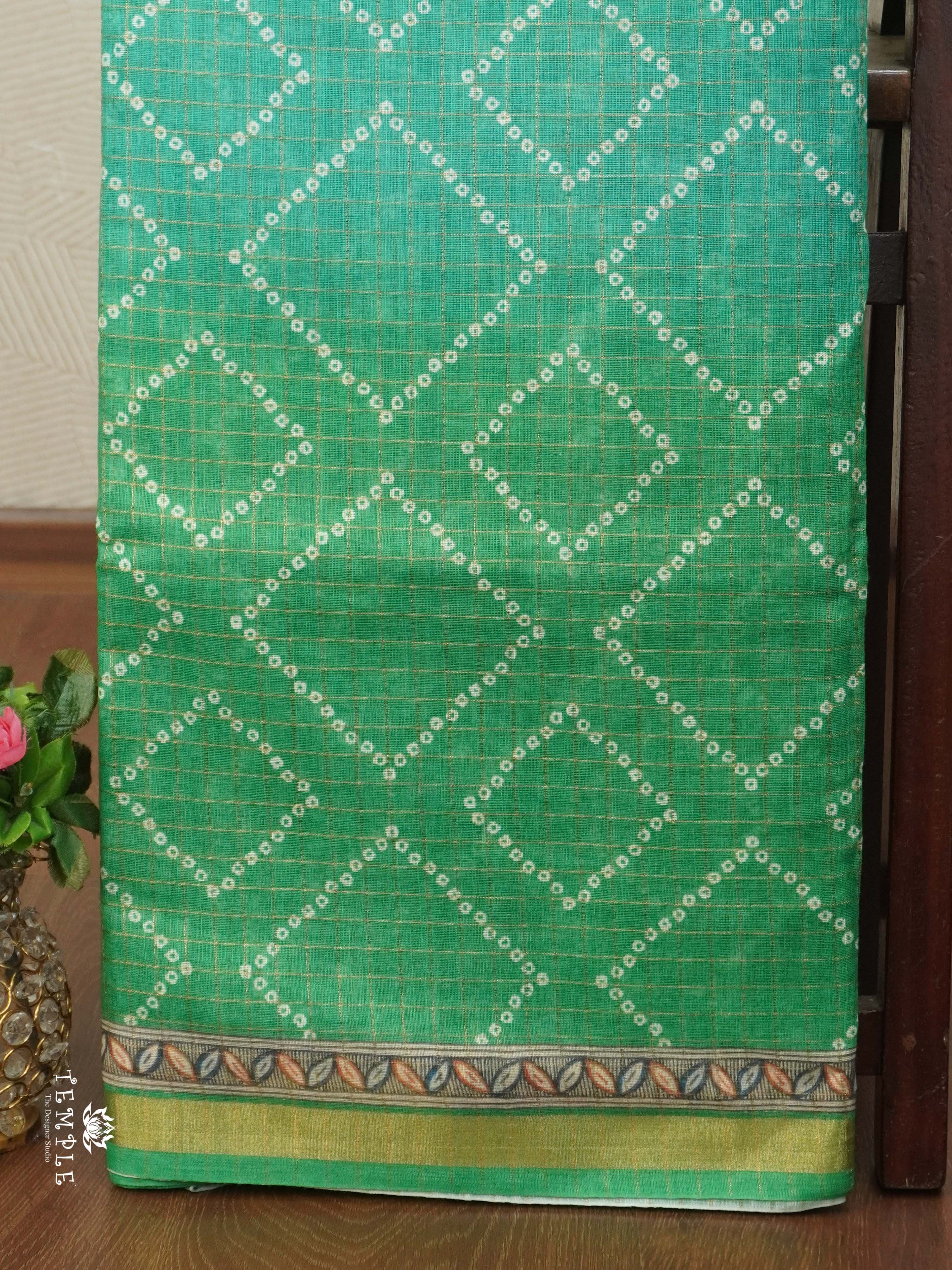 Chanderi Cotton Saree With Triple Shades | TTDS2504