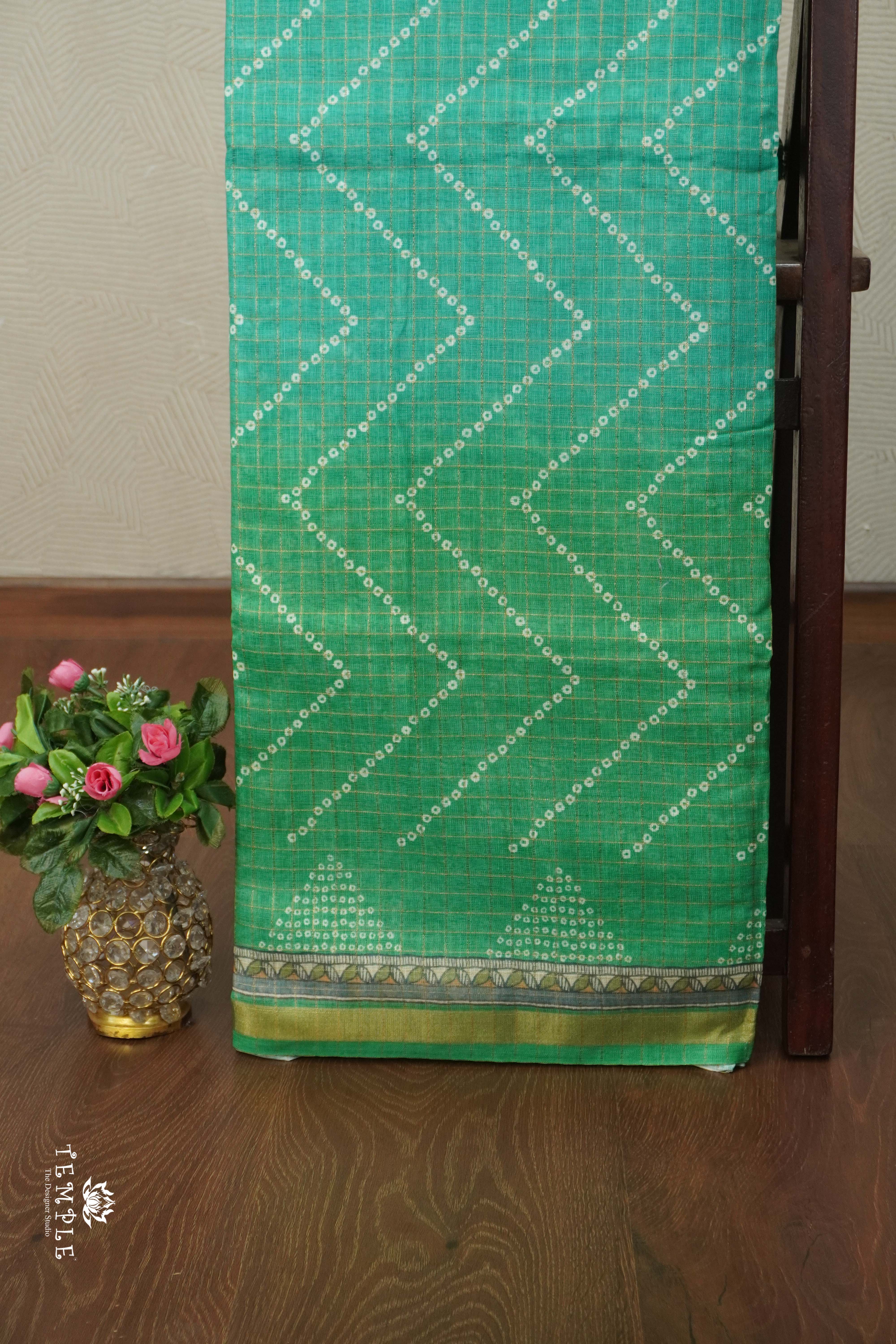 Chanderi Cotton Saree With Triple Shades | TTDS2505
