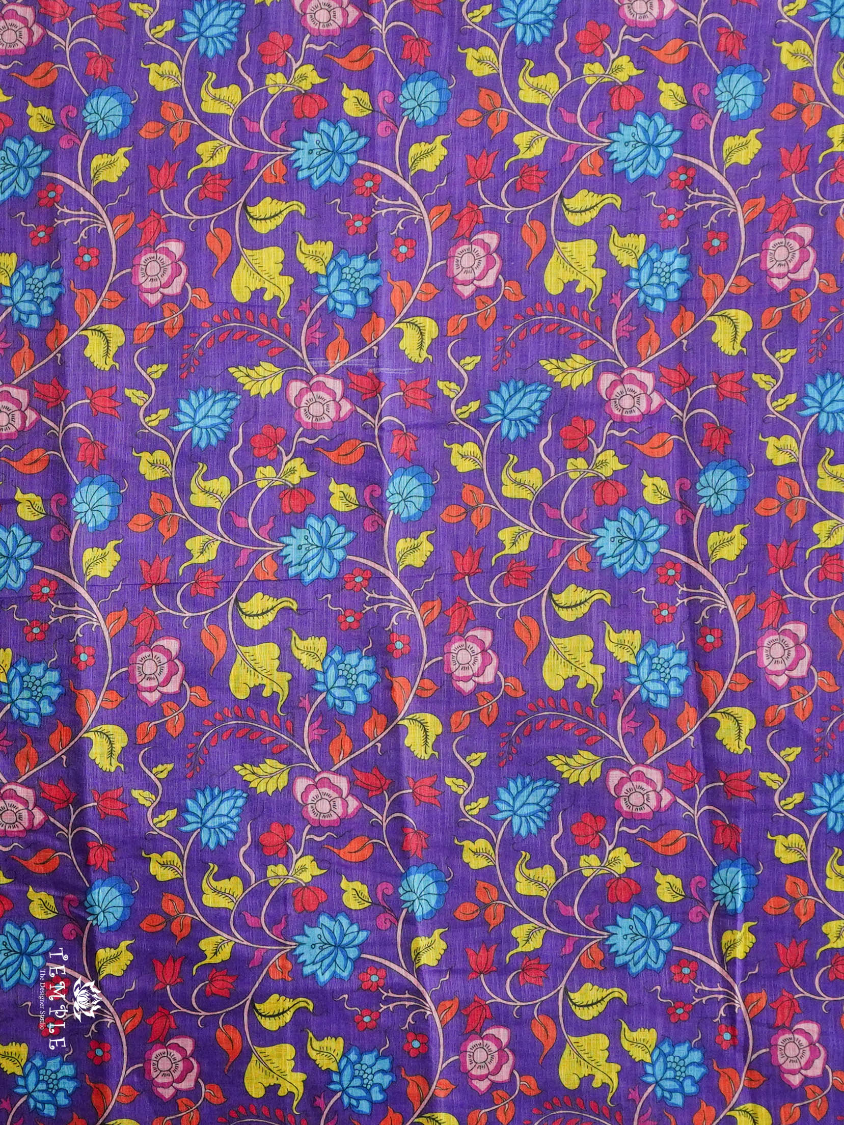 Deer Printed Linen Cotton Saree | TTDS2974