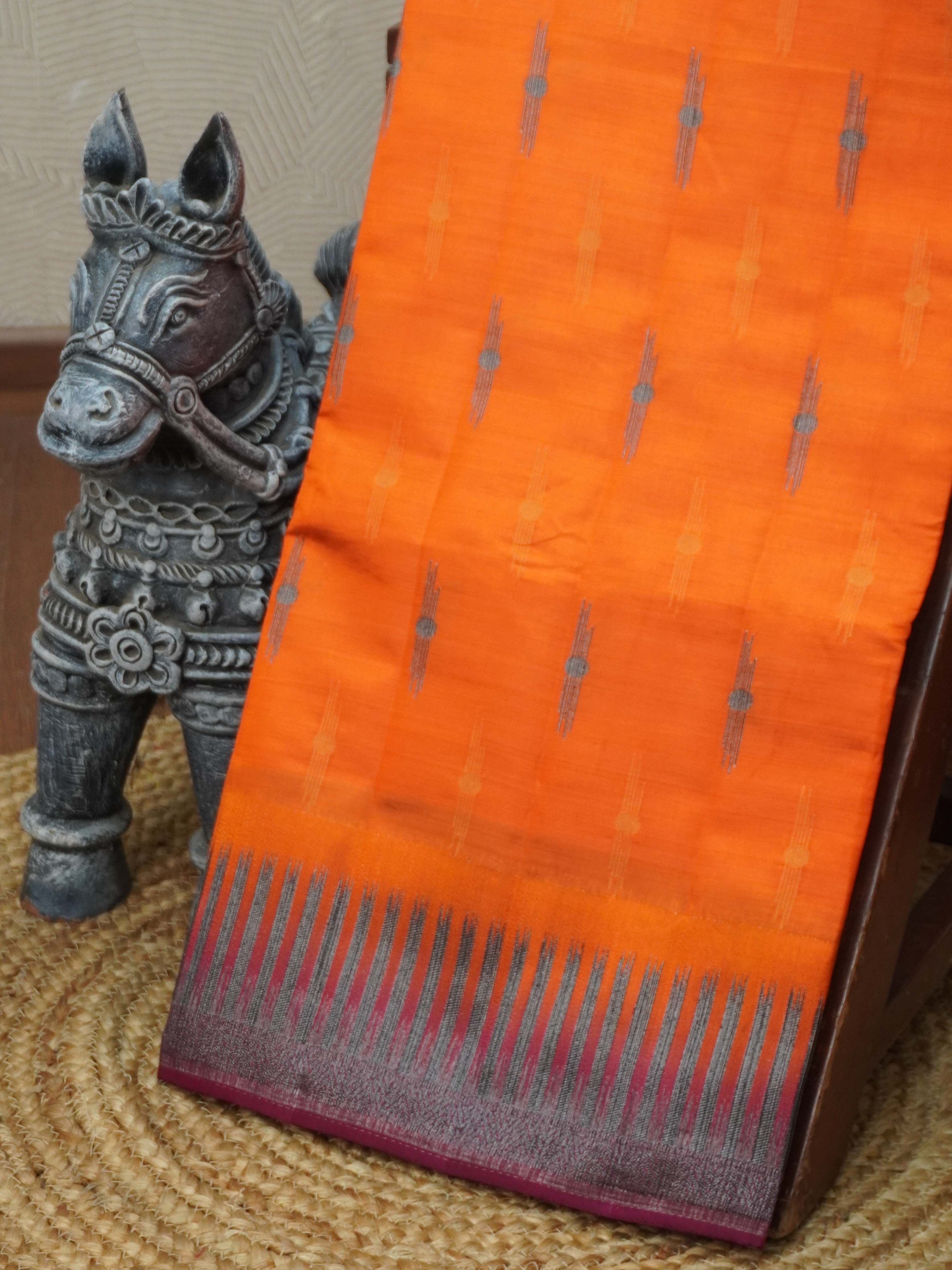 Semi Tussar Silk Saree | TTDS3409