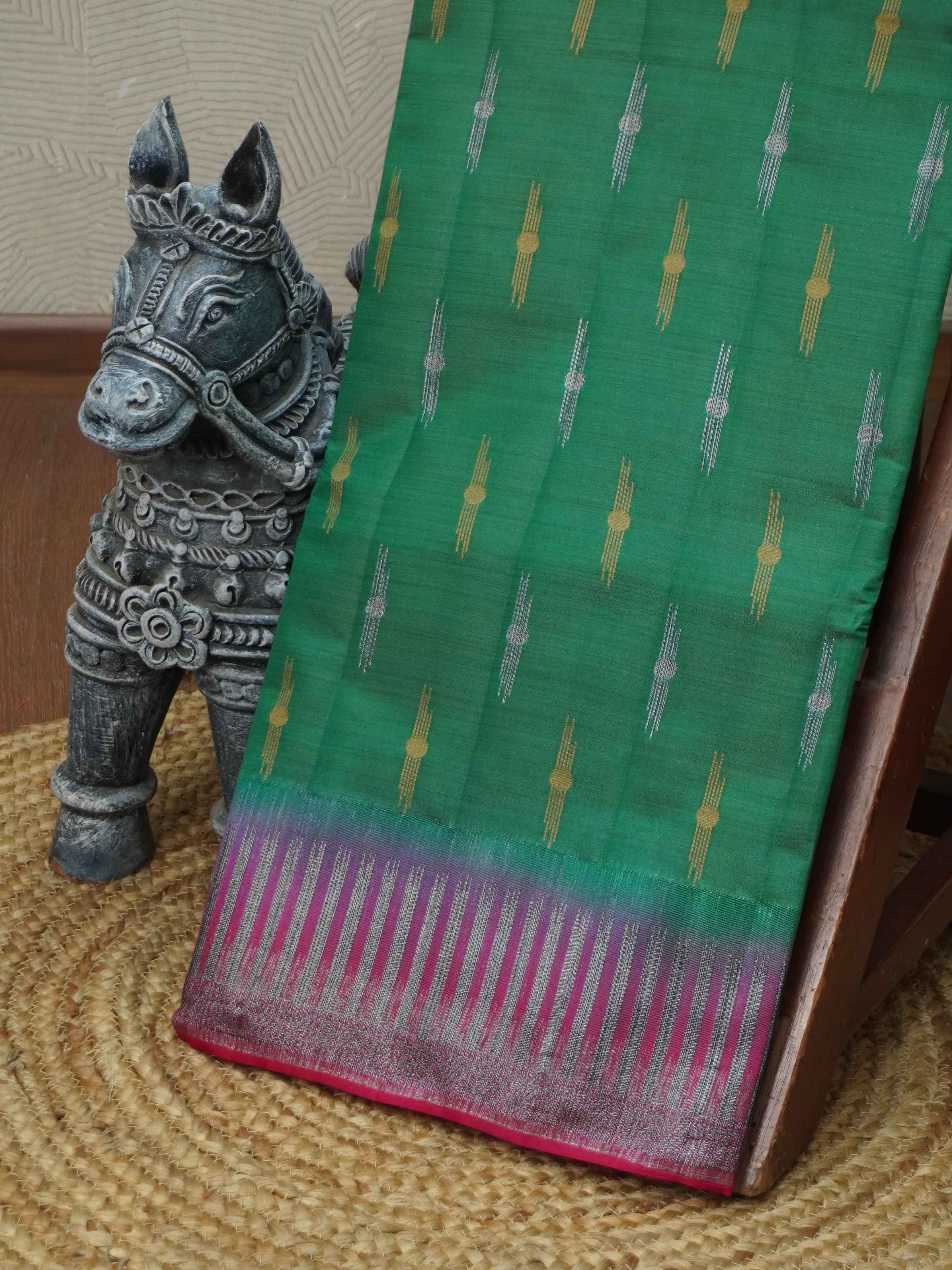 Semi Tussar Silk Saree | TTDS3409