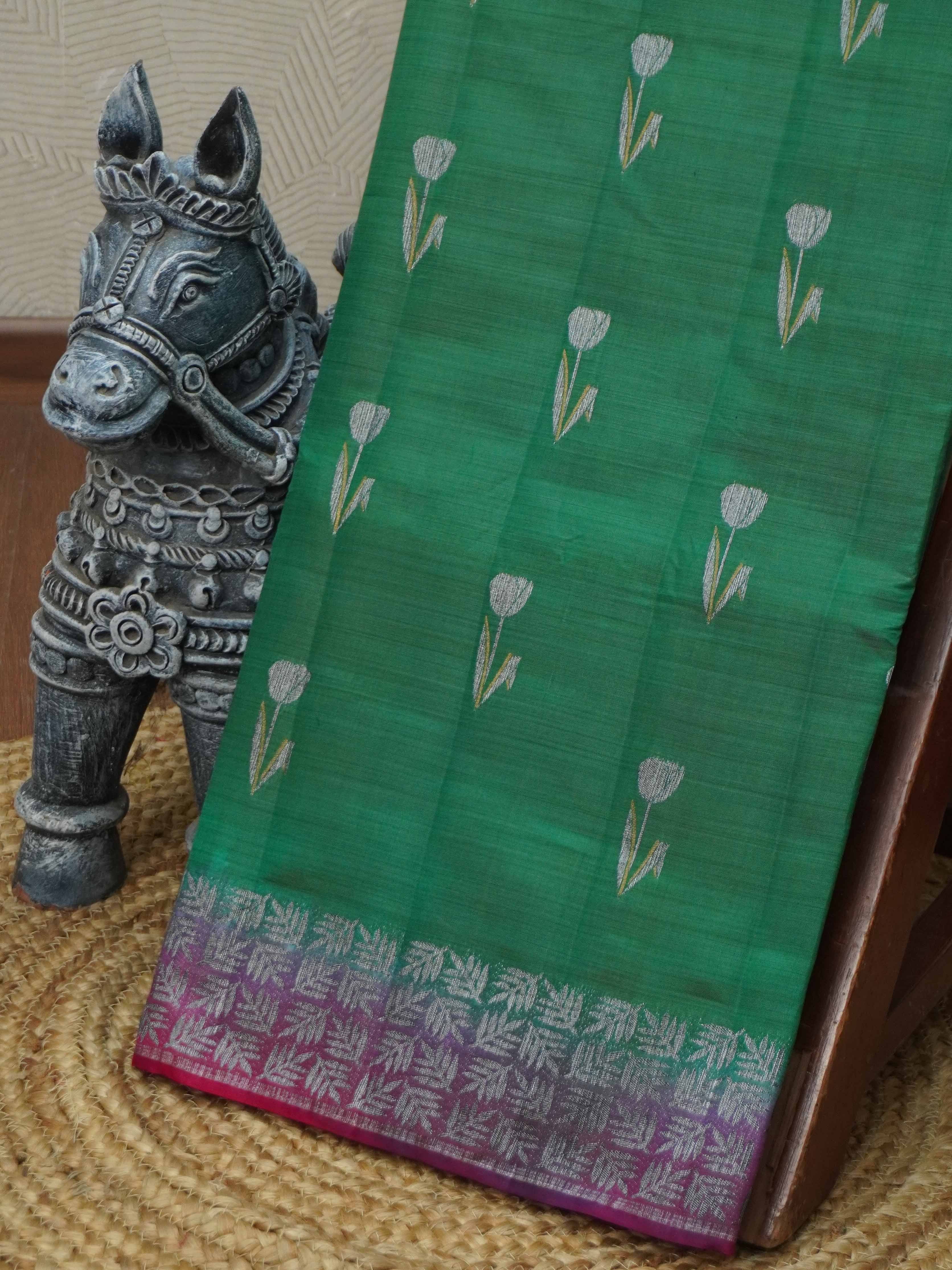 Semi Tussar Silk Saree | TTDS3410