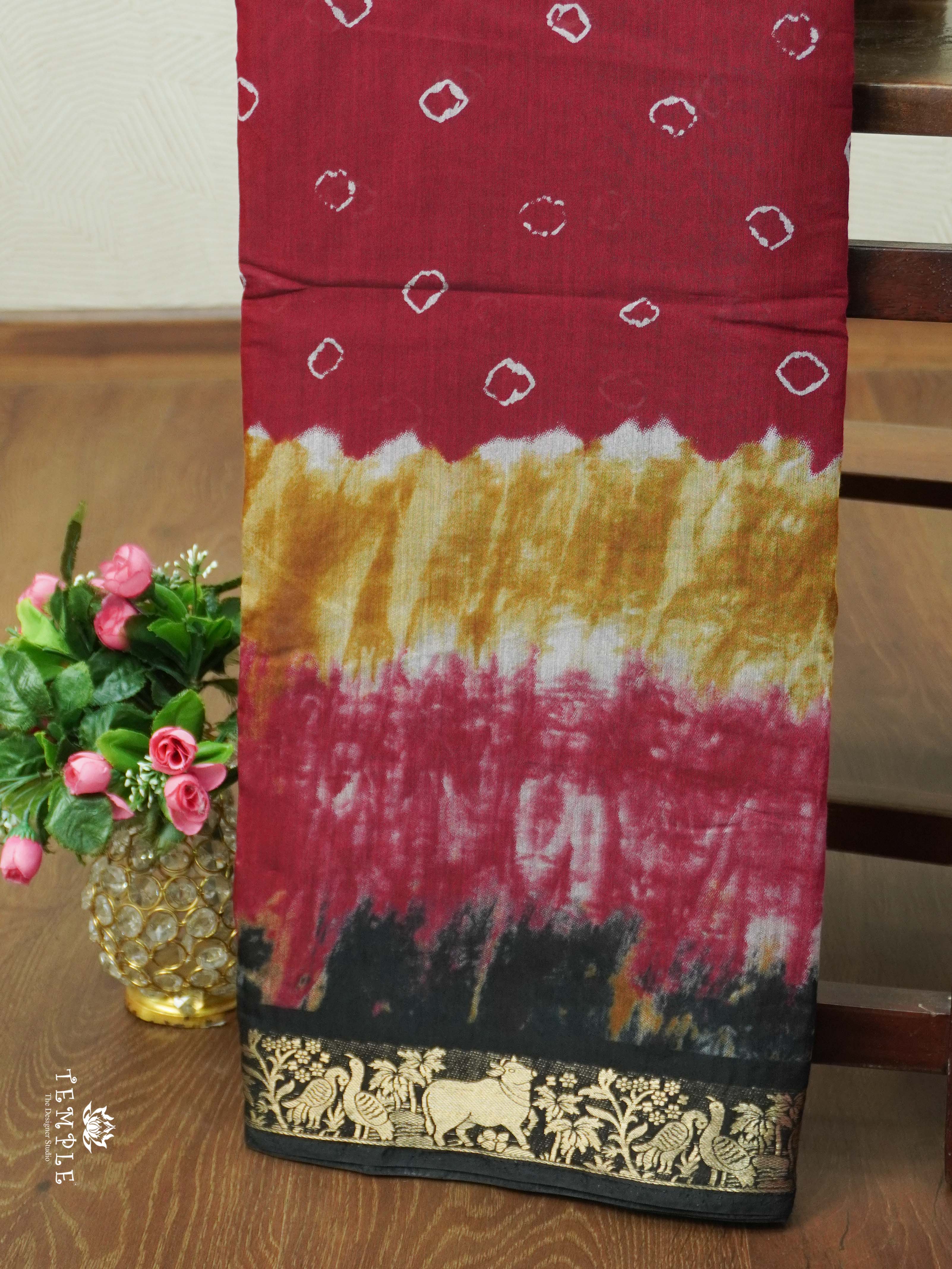 Chanderi cotton Saree | TTDS2037